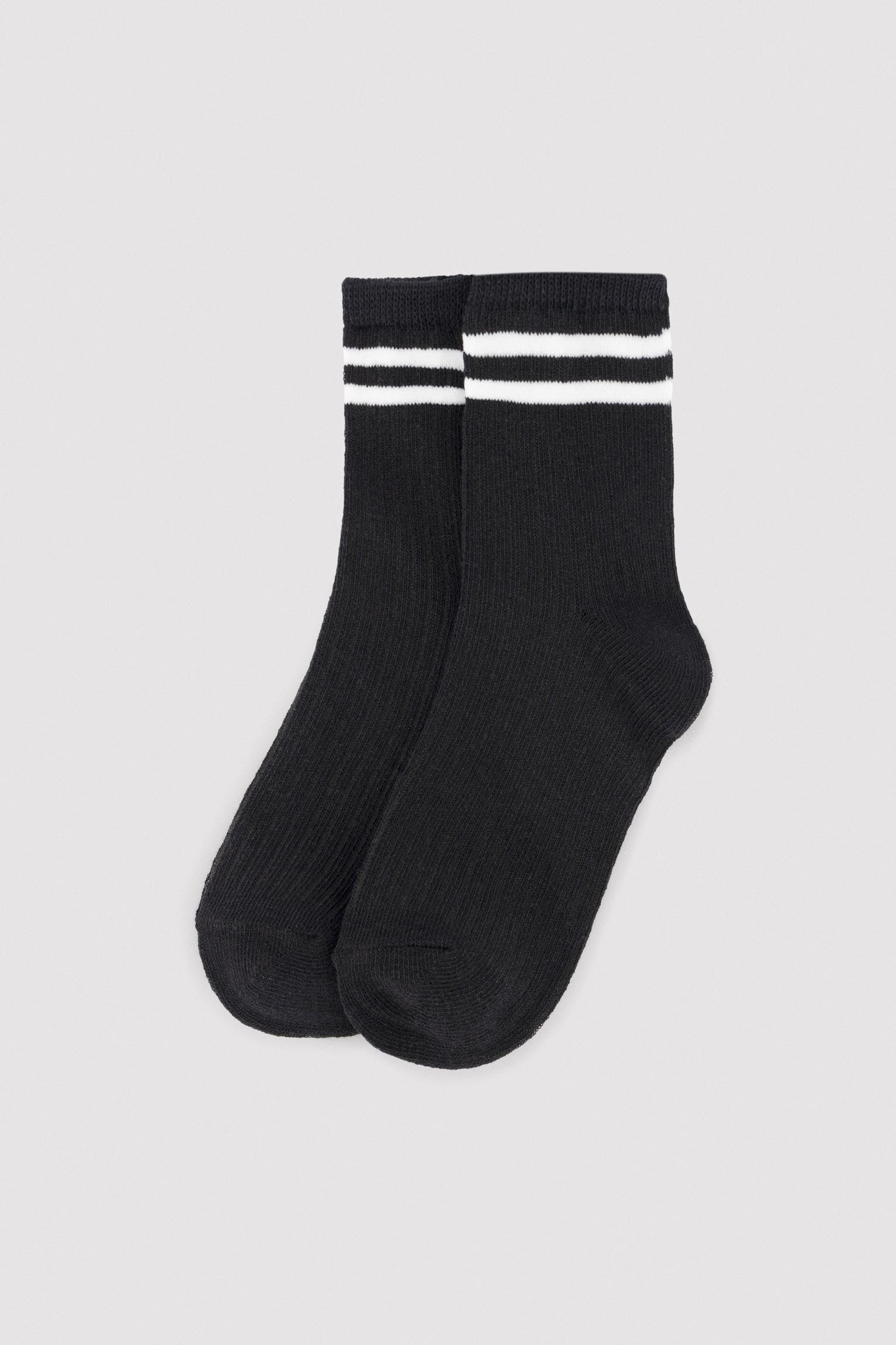Lot de 3 chaussettes courtes pour enfants avec détails rayés