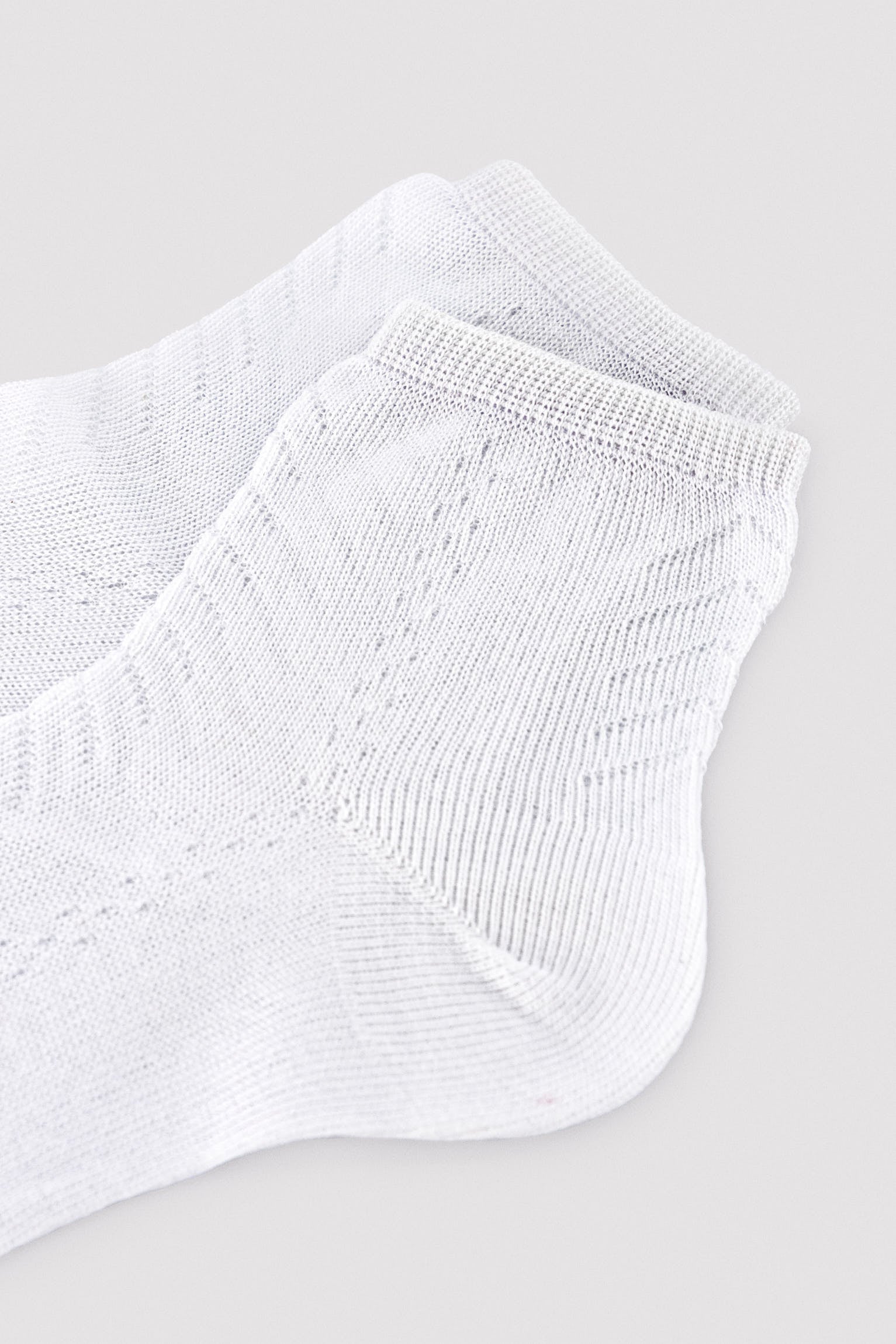 Chaussettes blanches ajourées pour enfants