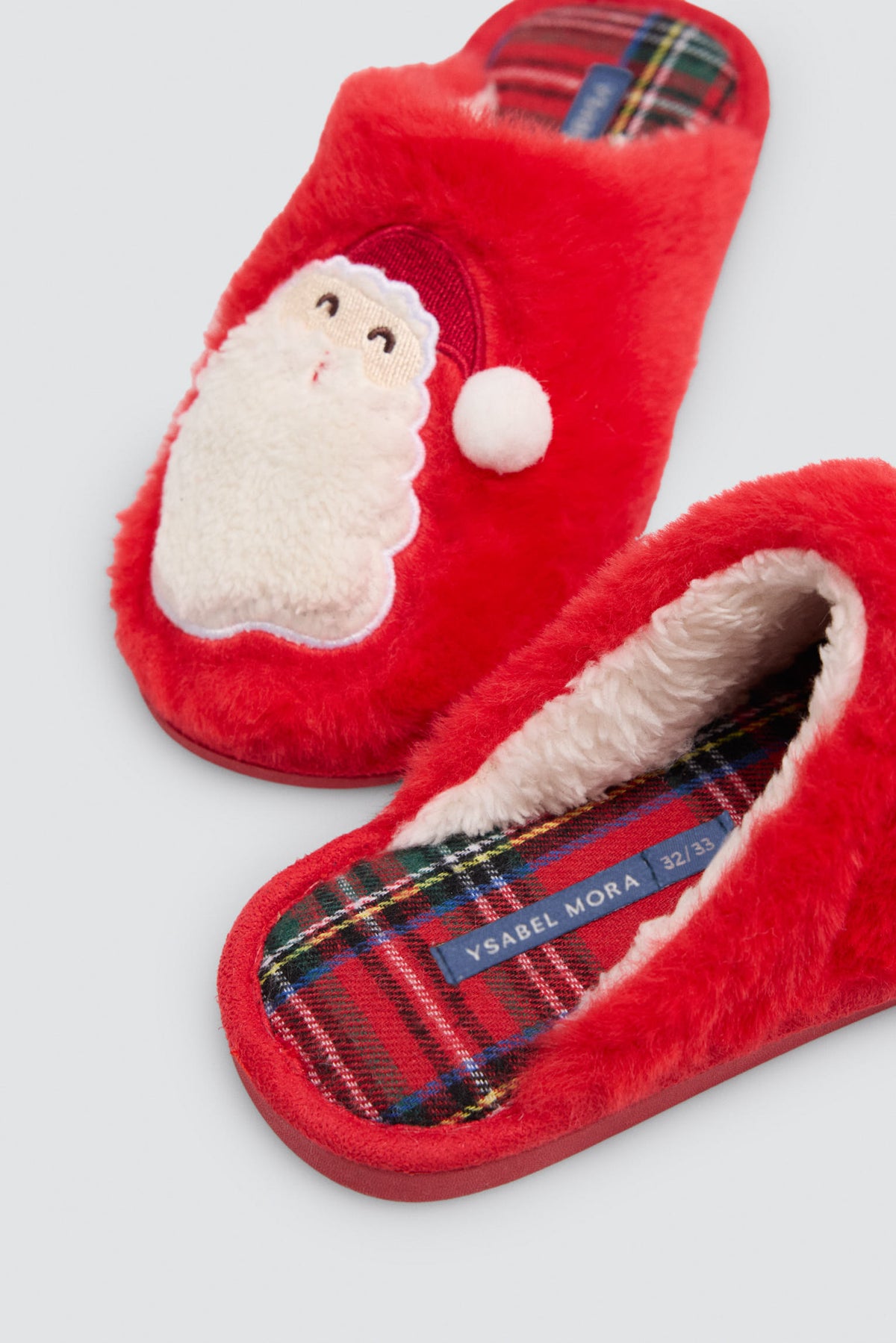 Chaussons de Noël enfant motif Père Noël