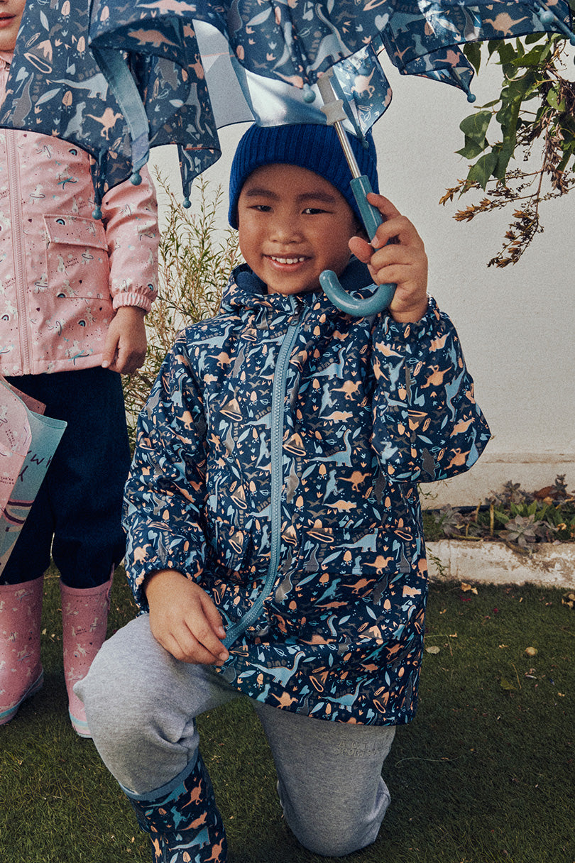 Imperméable pour enfant avec doublure polaire Dino