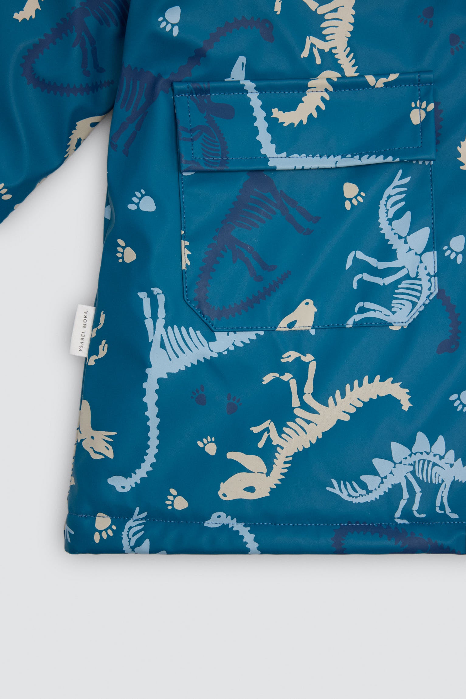 Imperméable garçon imprimé dinosaures doublure polaire
