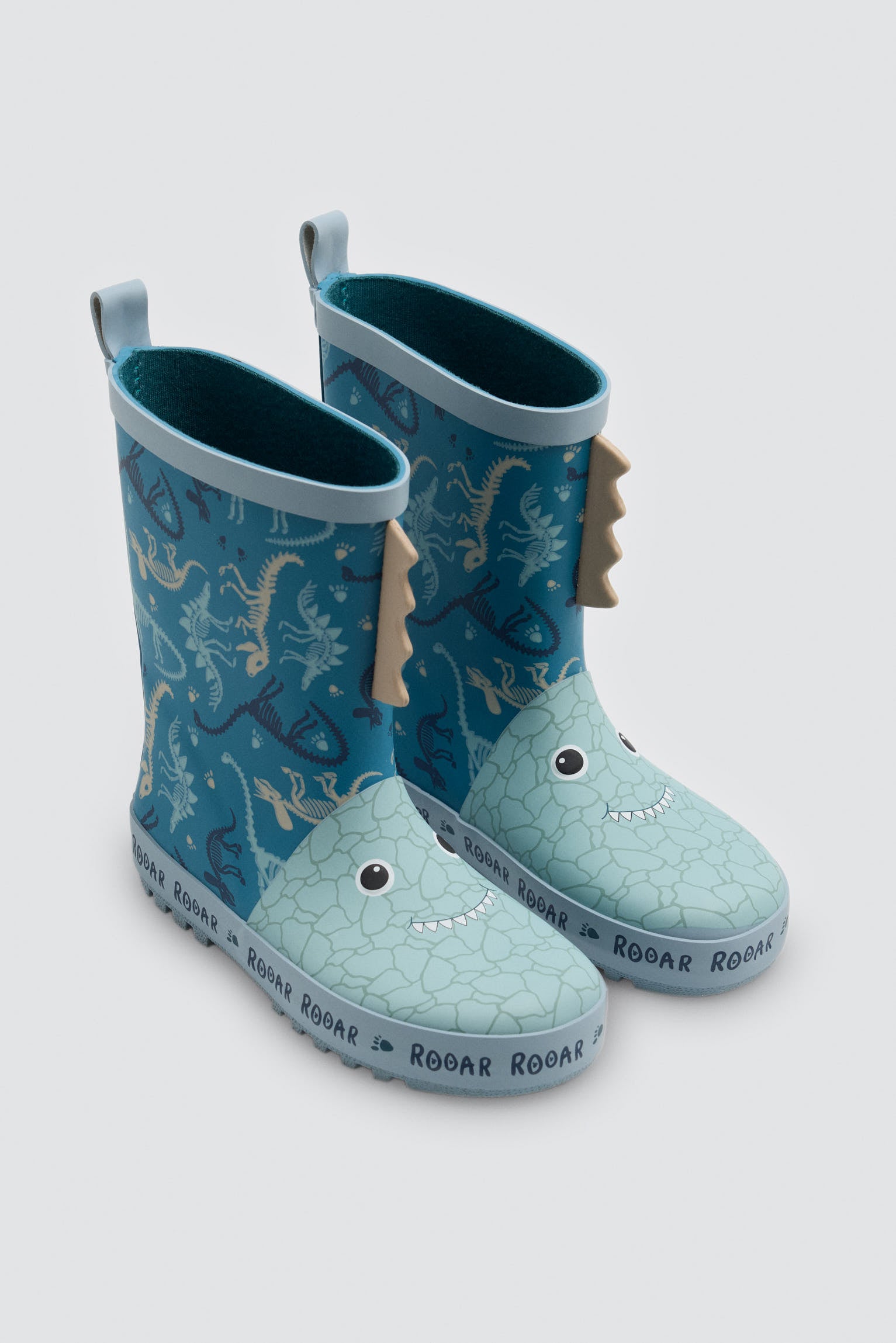 Bottes de pluie garçon imprimé monstres détails 3D