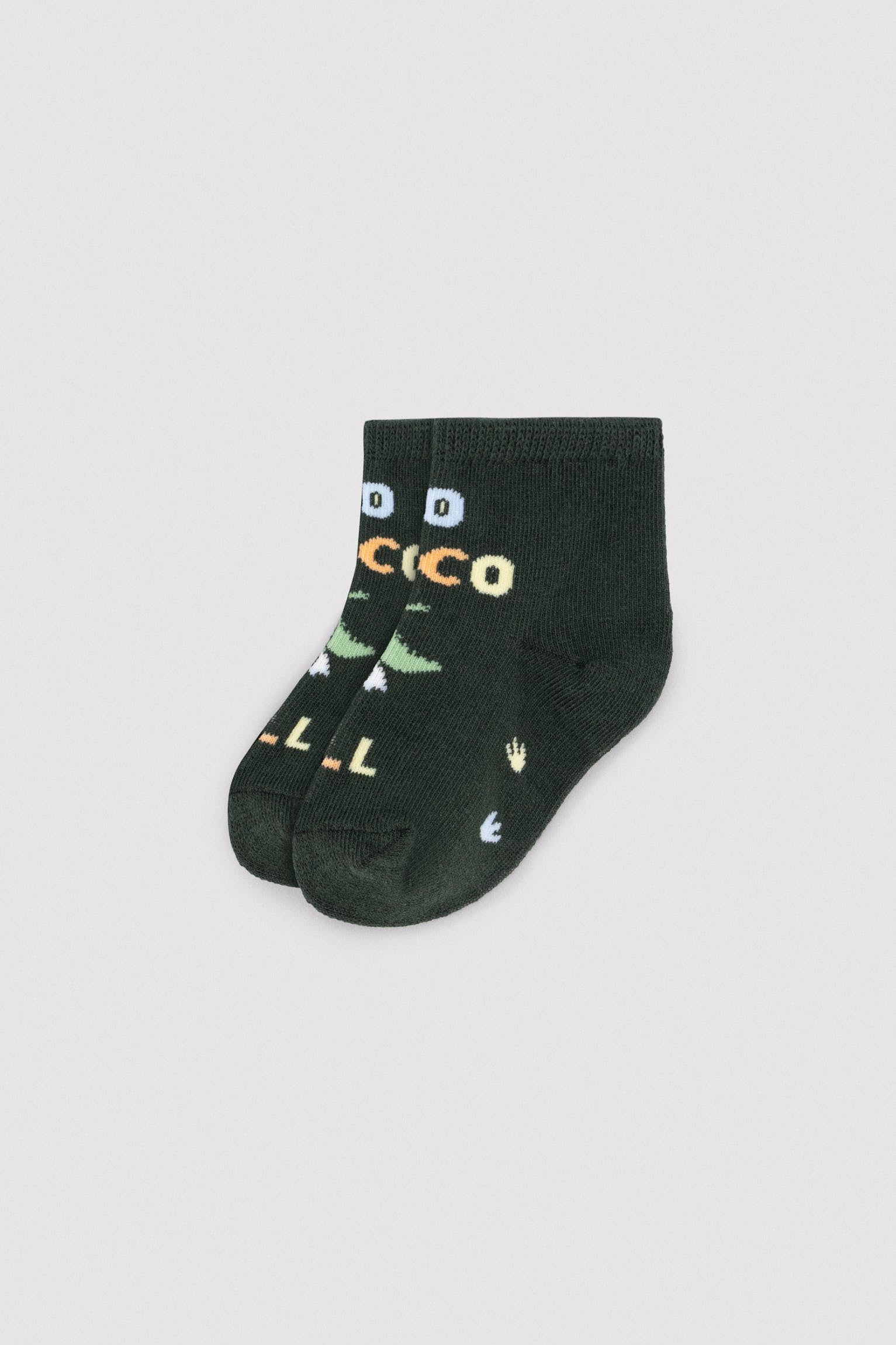 Pack 3 calcetines cortos bebé estampados cocodrilo