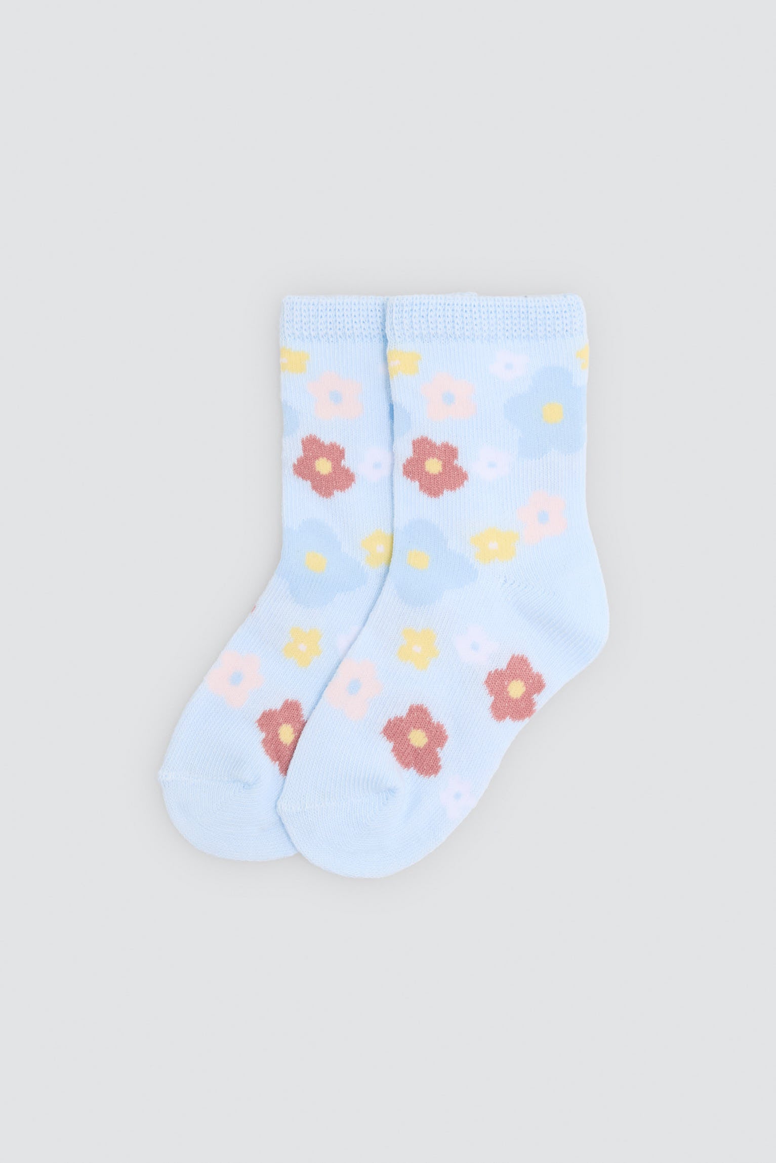 Lot de 4 chaussettes bébé imprimé fleurs et renards