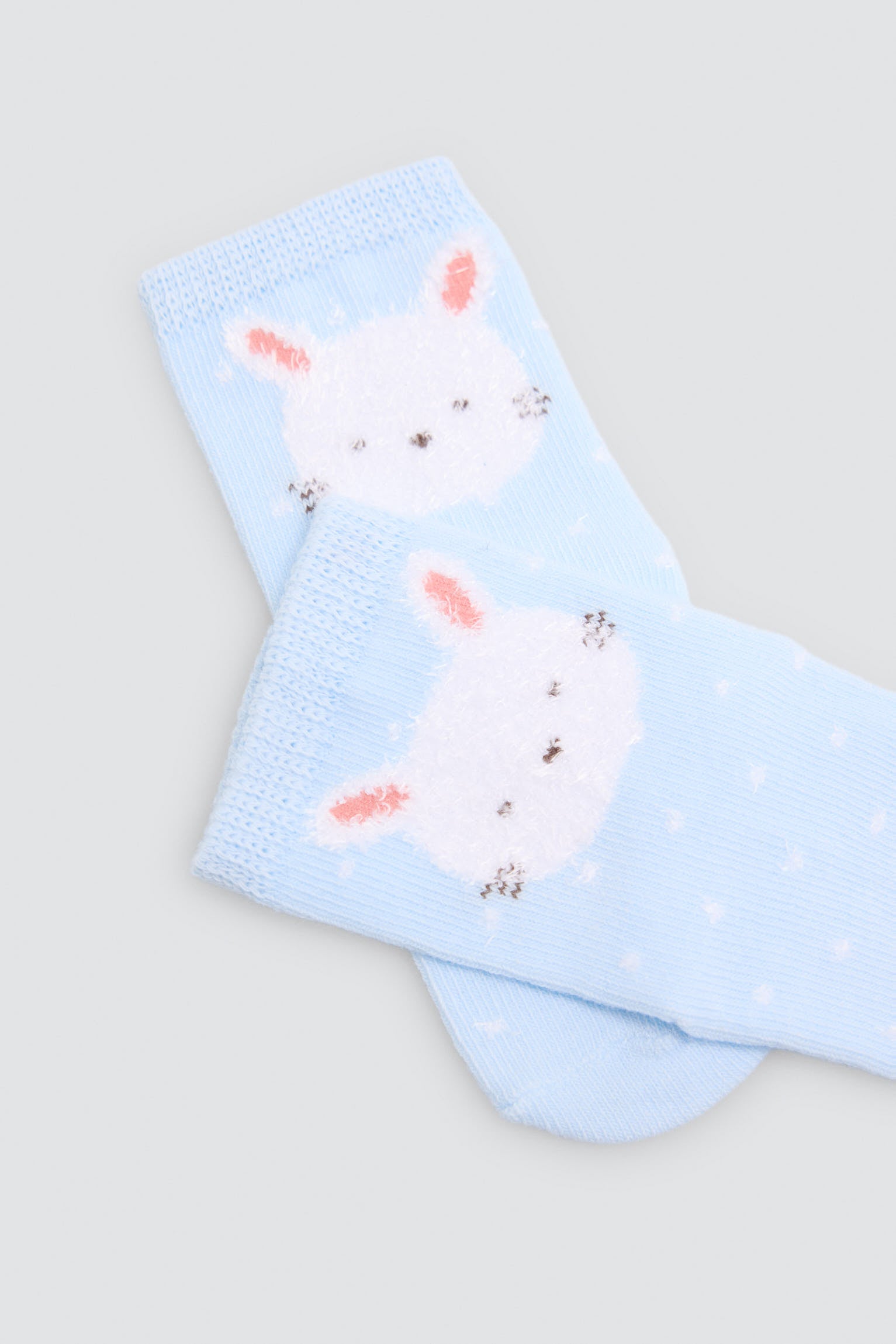 Lot de 4 chaussettes bébé imprimé lapins amusants