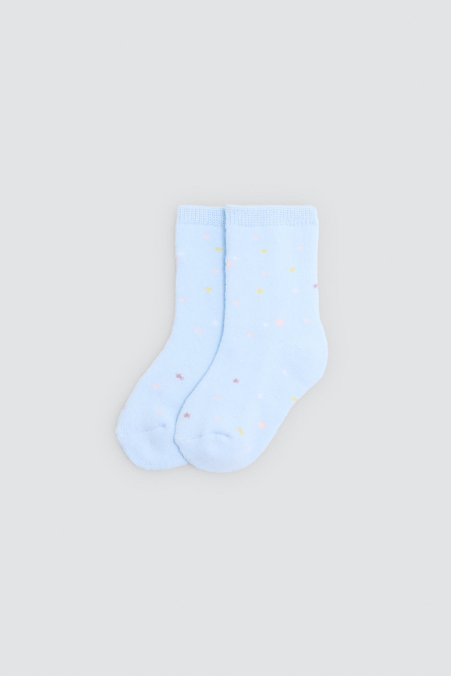Lot de 4 chaussettes thermiques bébé imprimé lunes et étoiles