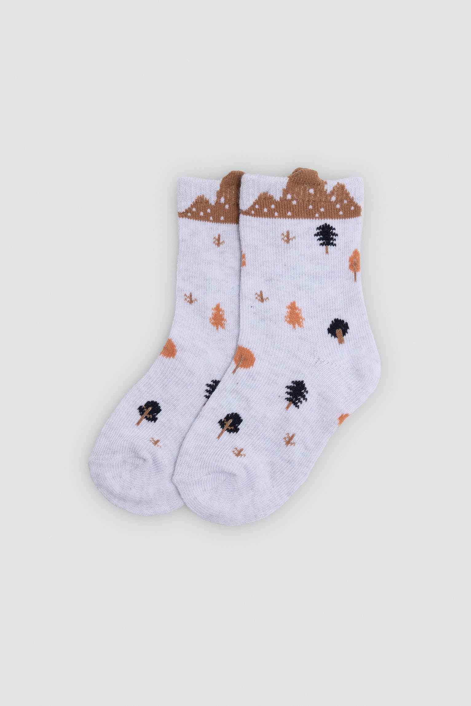 Lot de 4 chaussettes bébé imprimé nature