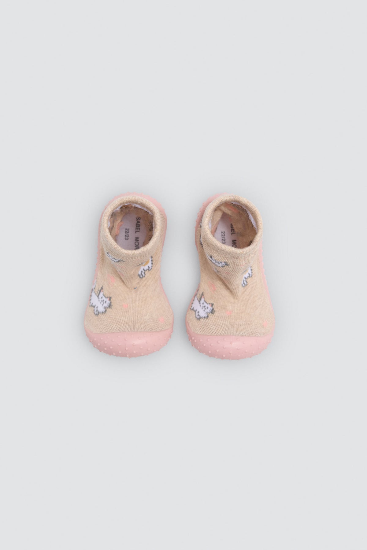 Chaussettes-chaussons bébé fille imprimé chatons