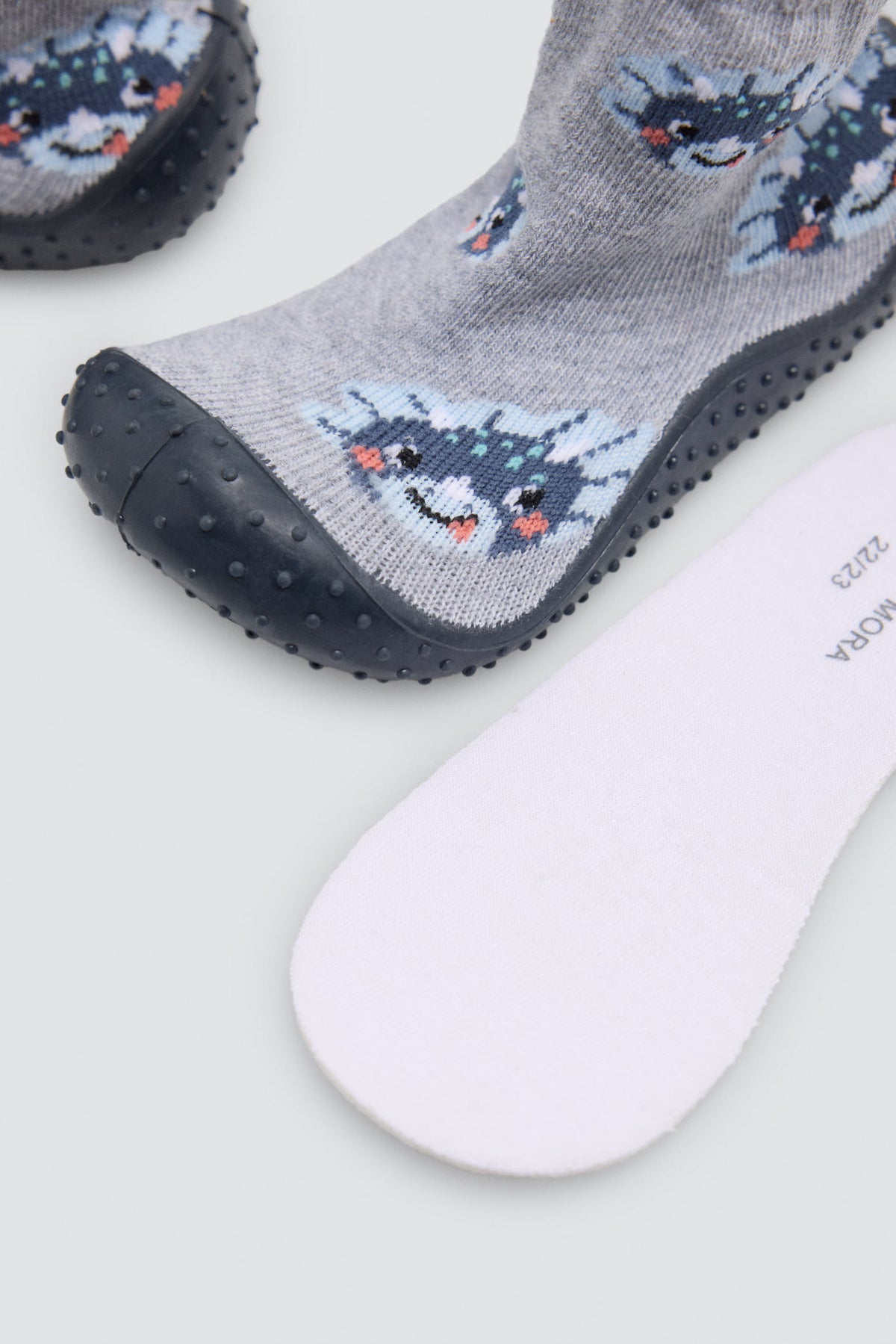 Chaussettes-chaussons bébé garçon imprimé dinosaures