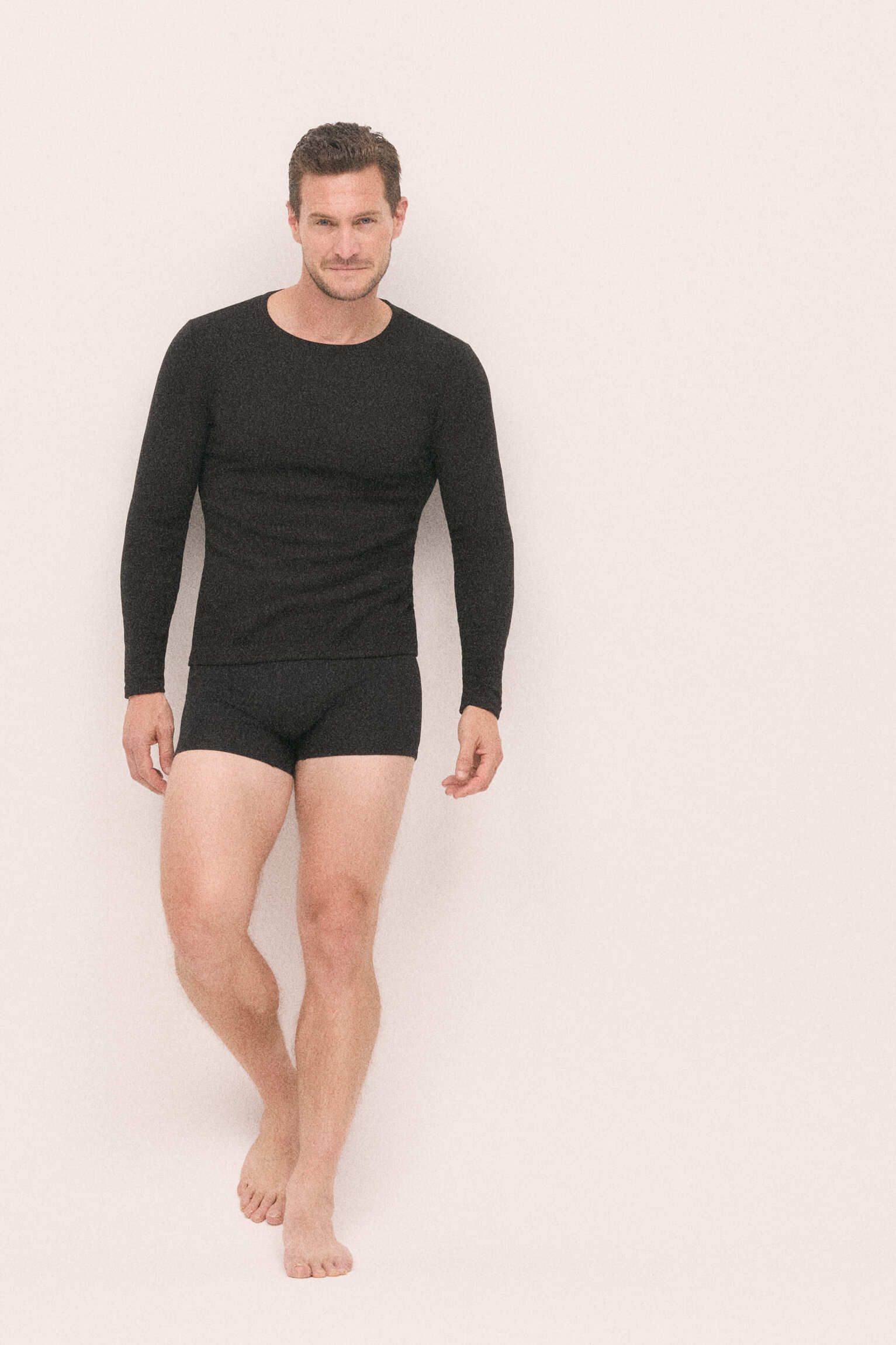 T-shirt thermique noir extra chaud pour homme