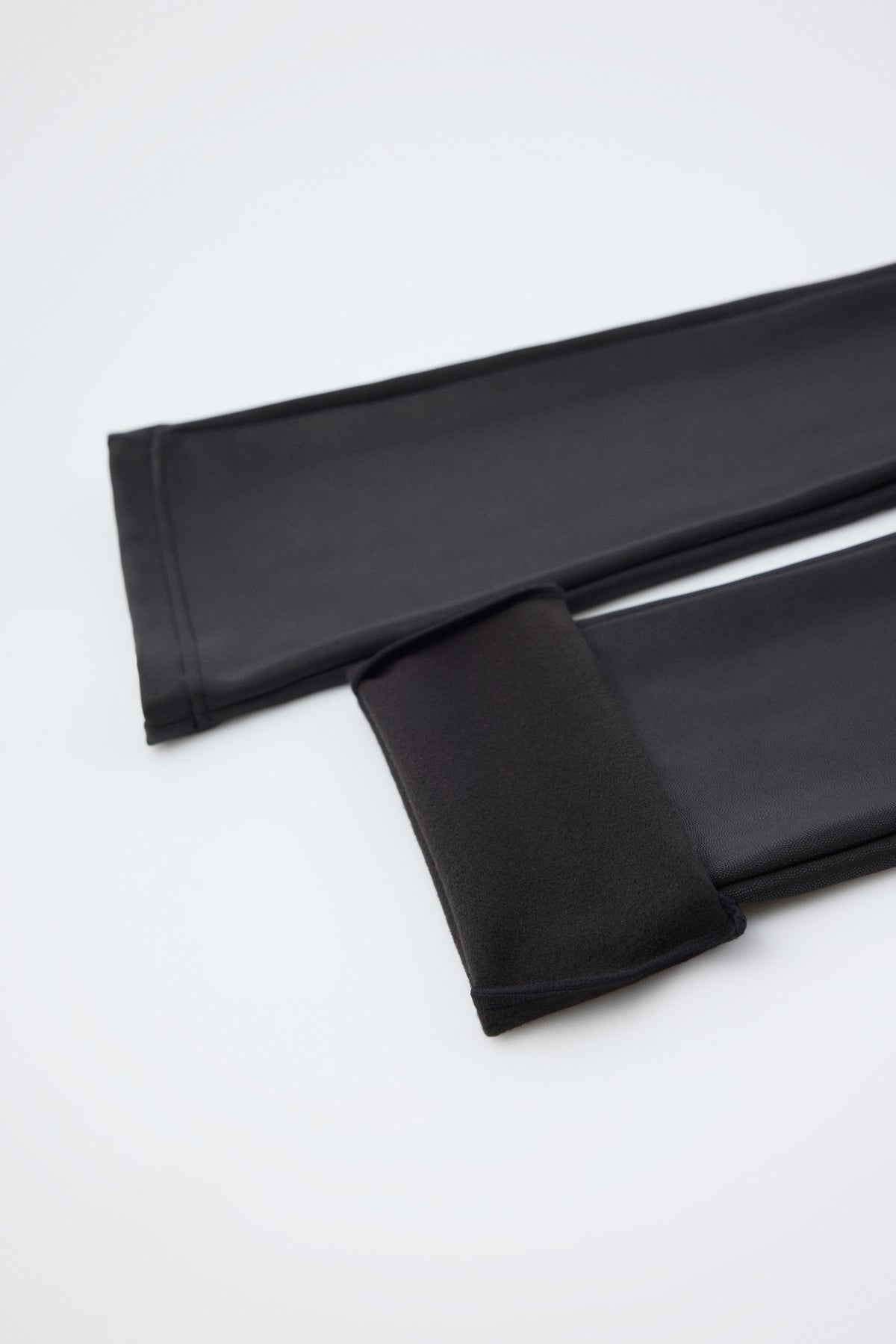 THERMIQUE legging évasé effet cuir noir