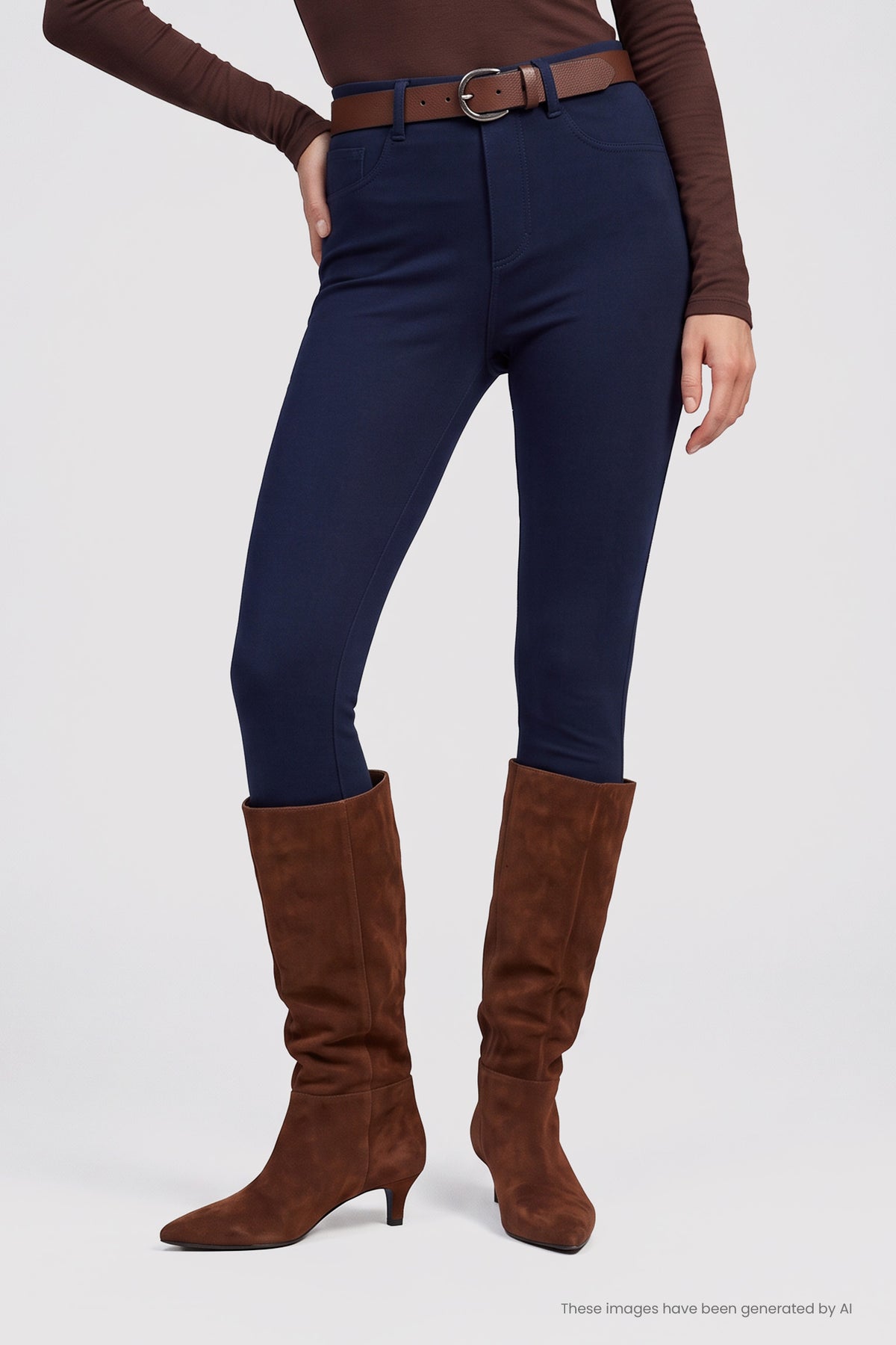 Legging effet jean push-up