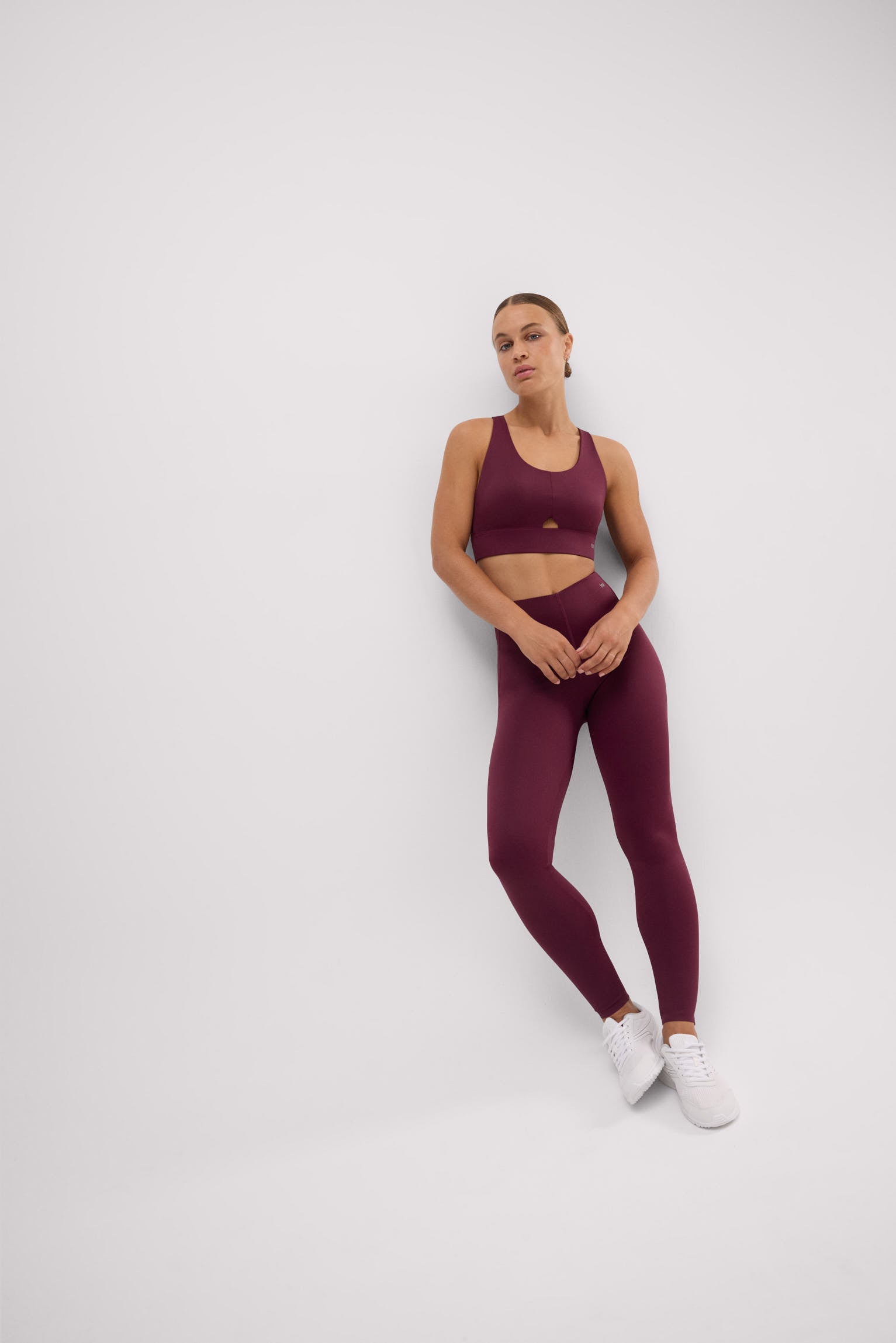 Ensemble de sport marron foncé ventre plat Collection compressive