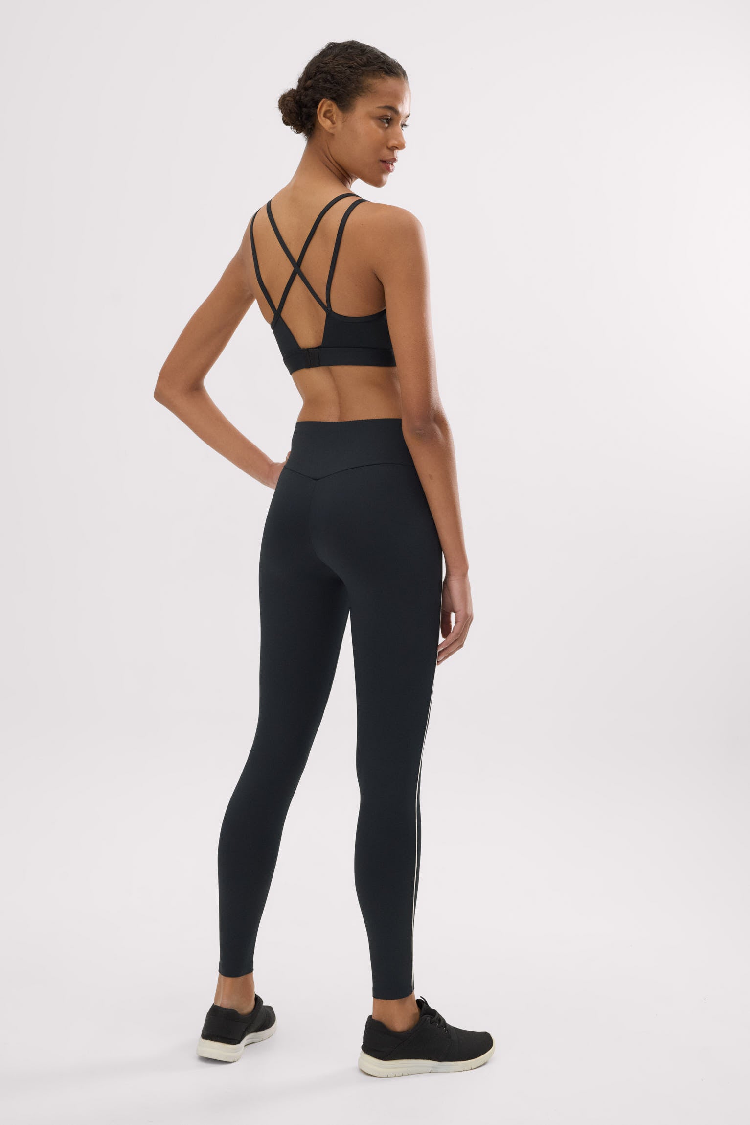 Leggings deportivos Compressive largos efecto push-up negro - Ysabel Mora