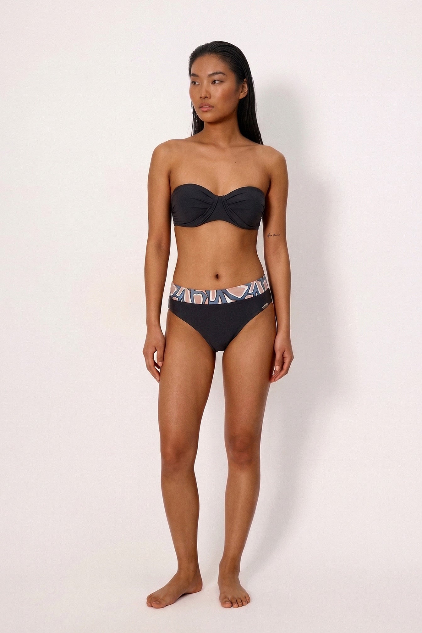 Culotte de bikini imprimée multiposition