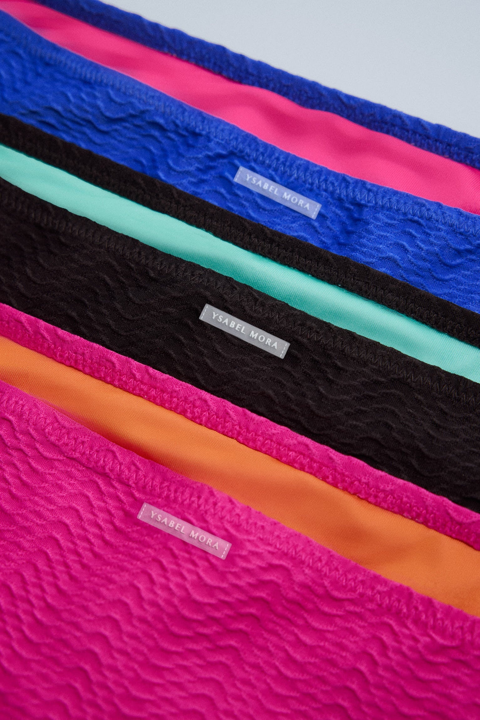 Bas de bikini fuchsia lisse et texturé Juveni