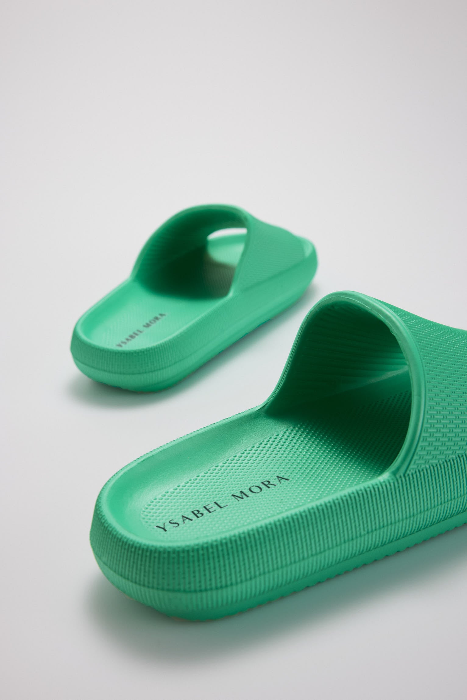 Tongs de plage antidérapantes légères extra confort vert