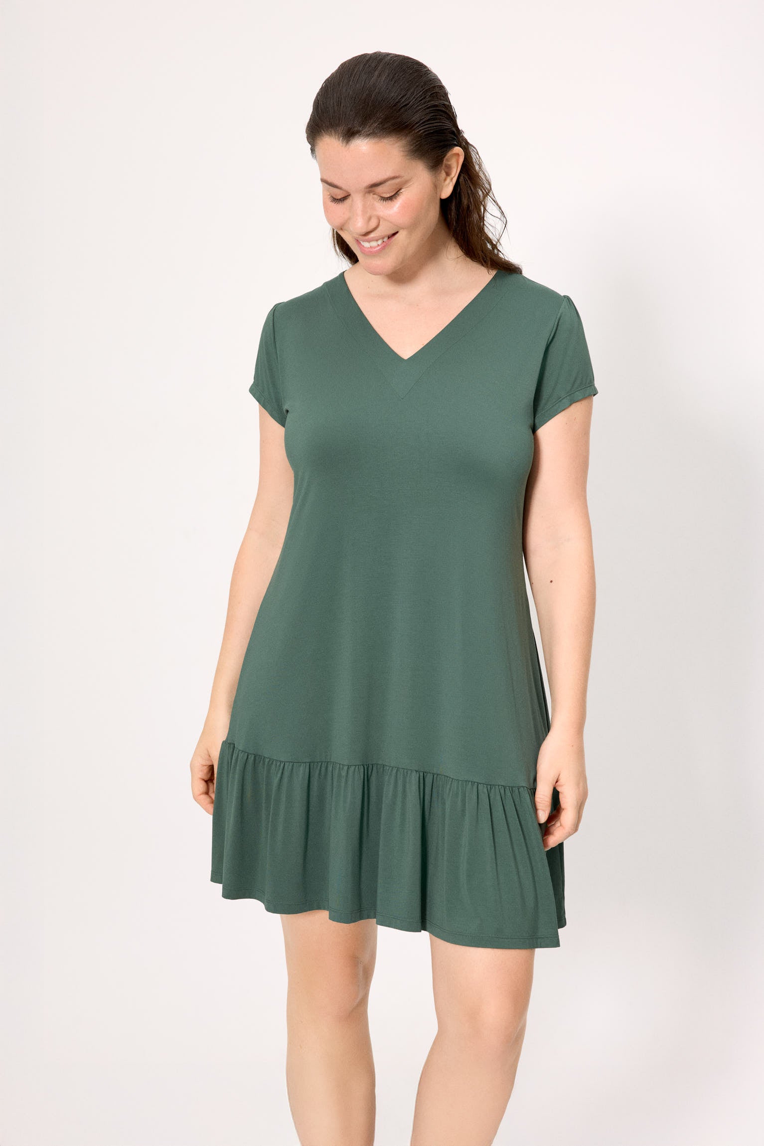 86234-vestido-mujer-verano-manga-corta-verde-botella