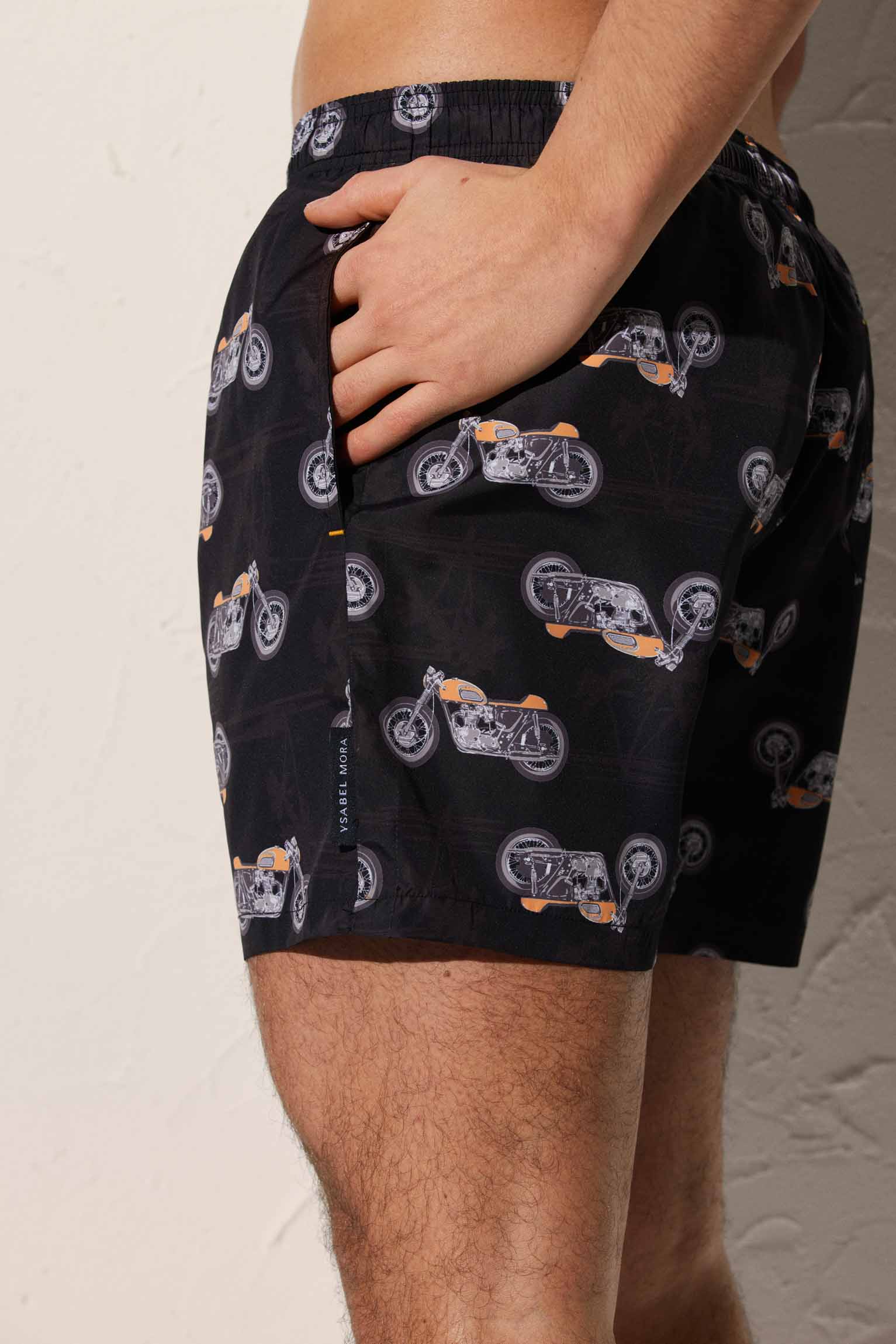 Bañador medio estampado motos - Ysabel Mora