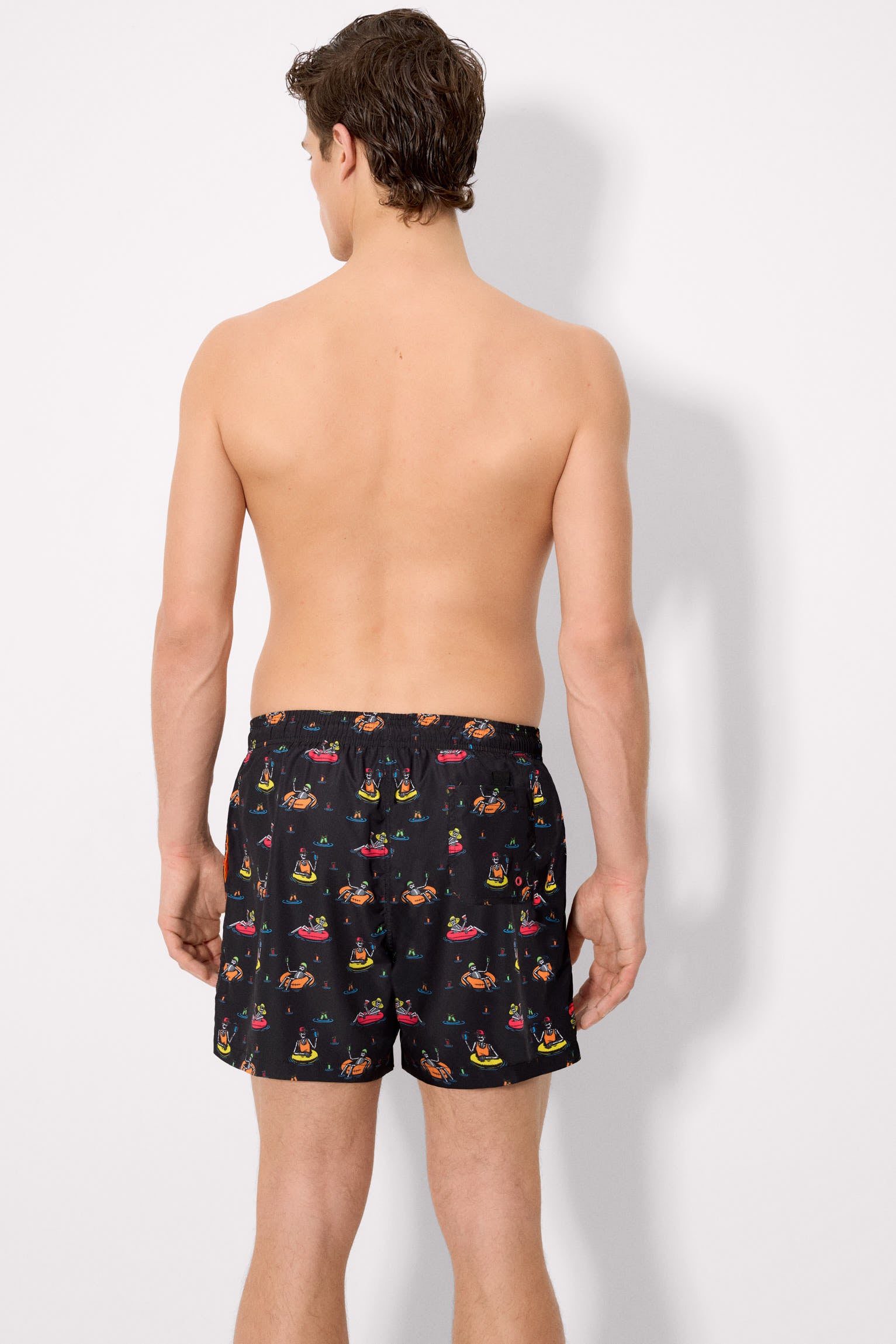 Maillot de bain une pièce à imprimé tête de mort multicolore Sockarrats