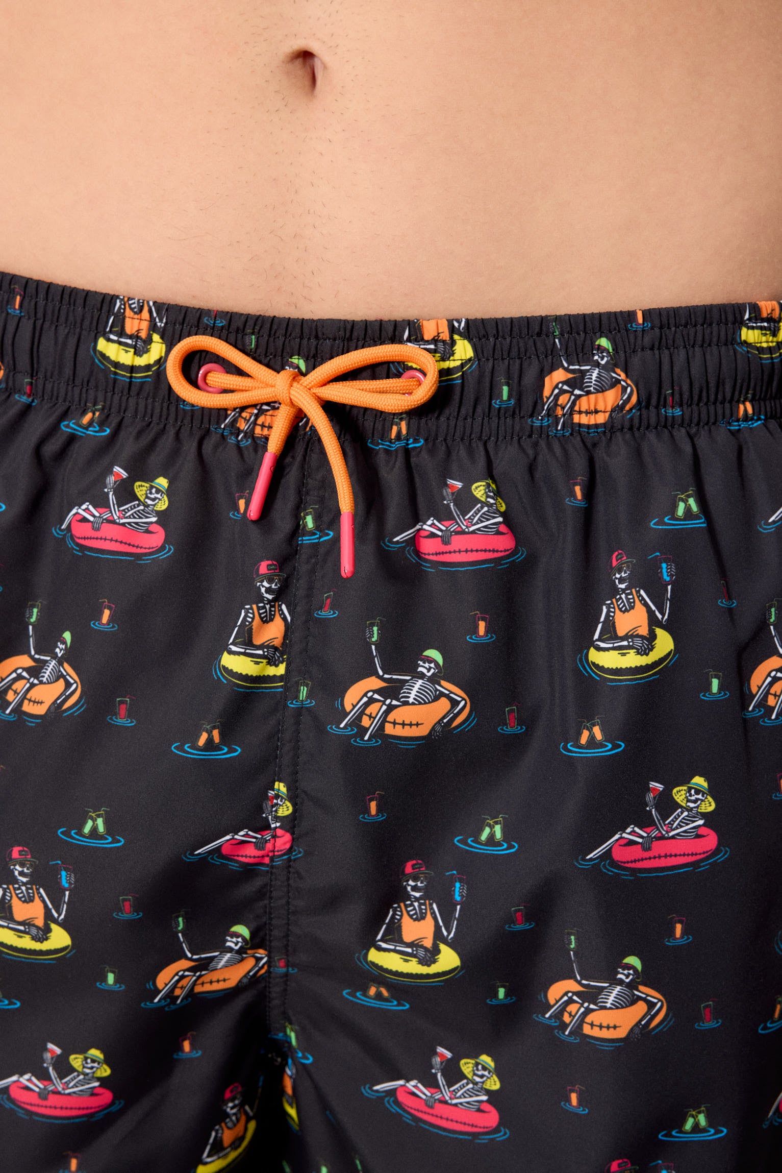 Maillot de bain une pièce à imprimé tête de mort multicolore Sockarrats