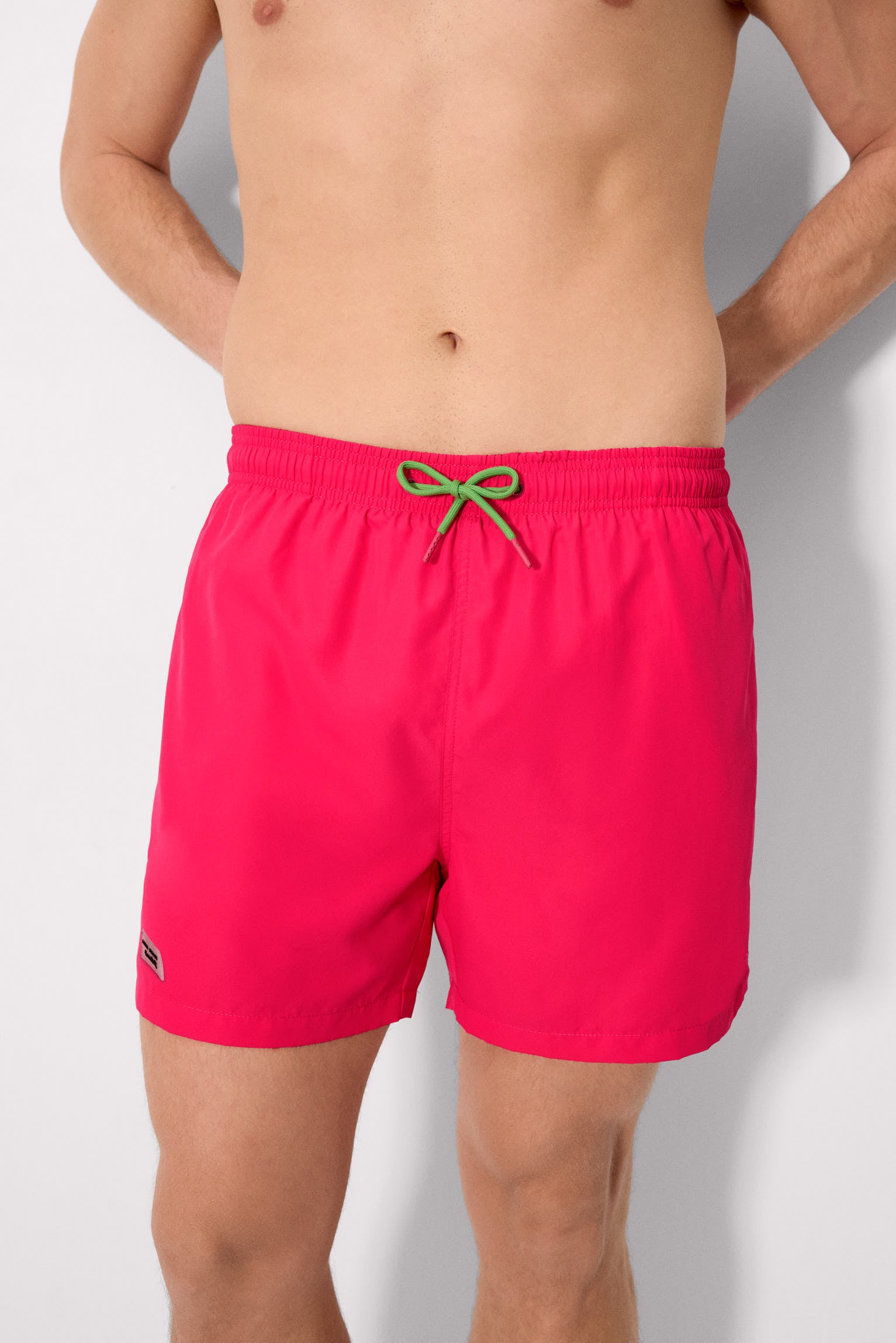 Maillot de bain mi-long fuchsia basique Sockarrats