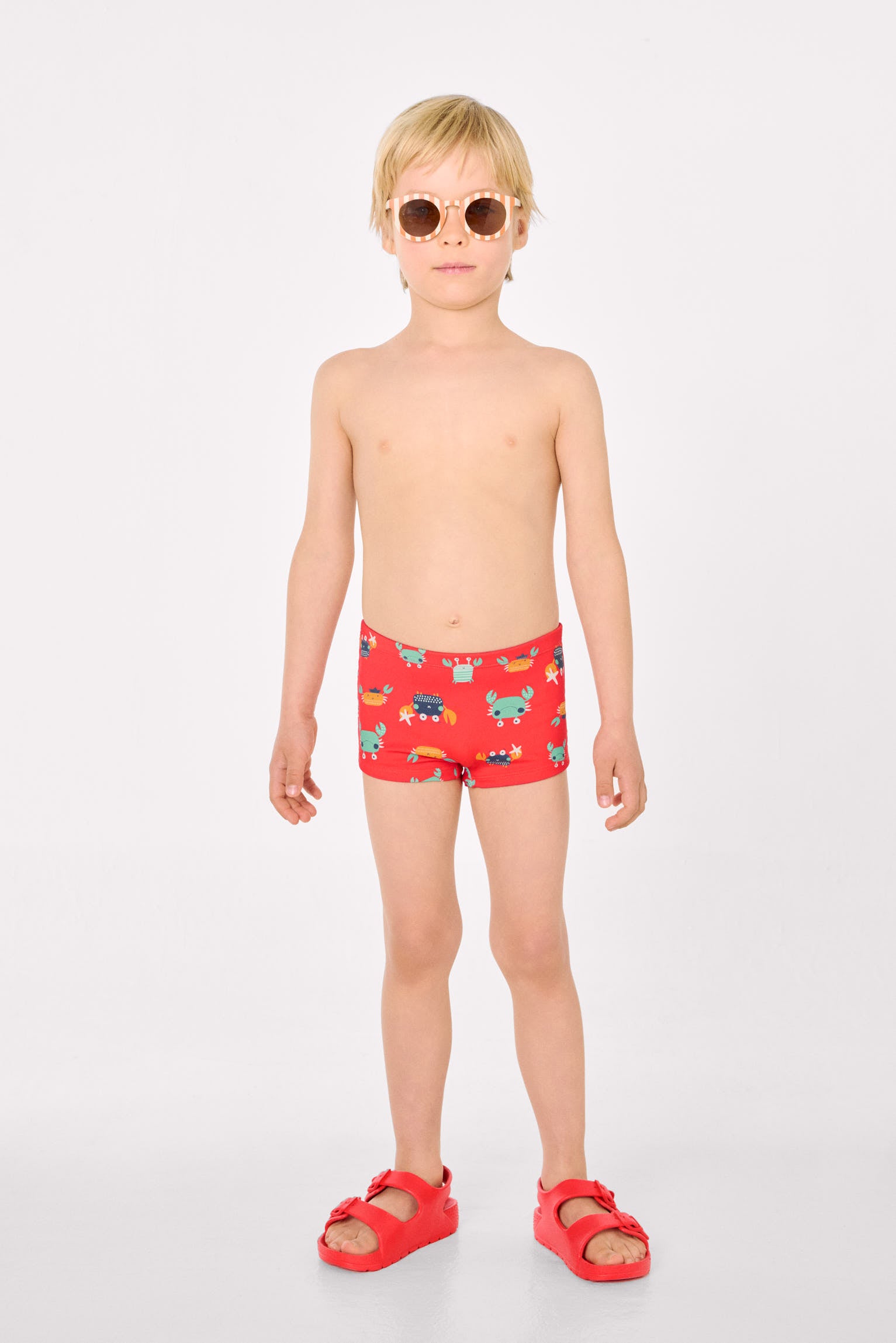 Bañador bóxer niño estampado cangrejos - Ysabel Mora