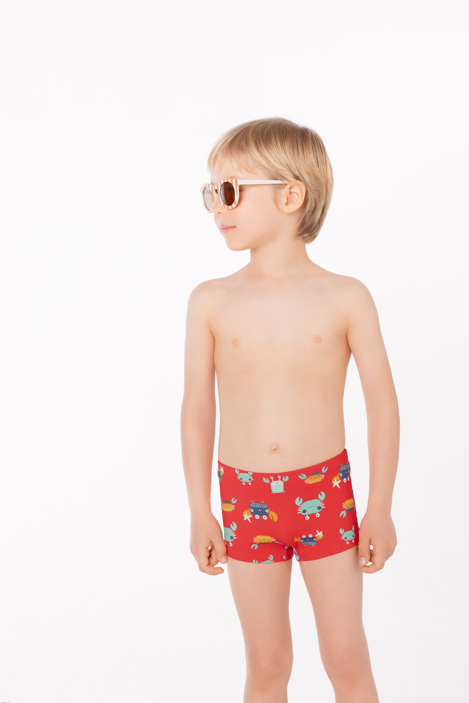 Bañador bóxer niño estampado cangrejos - Ysabel Mora