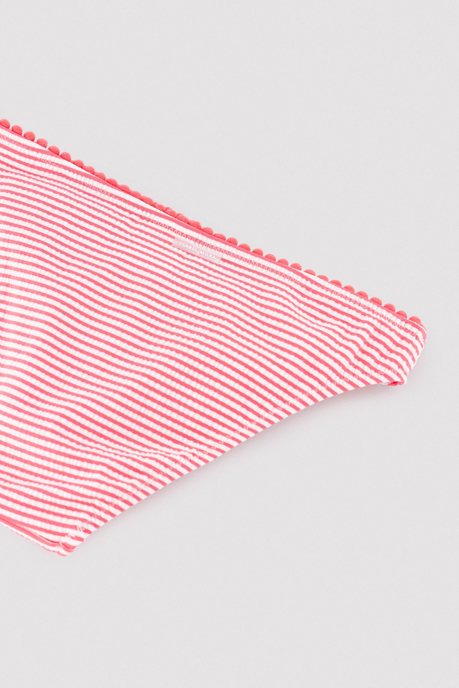 Bikini pour fille avec détails à volants imprimés à rayures