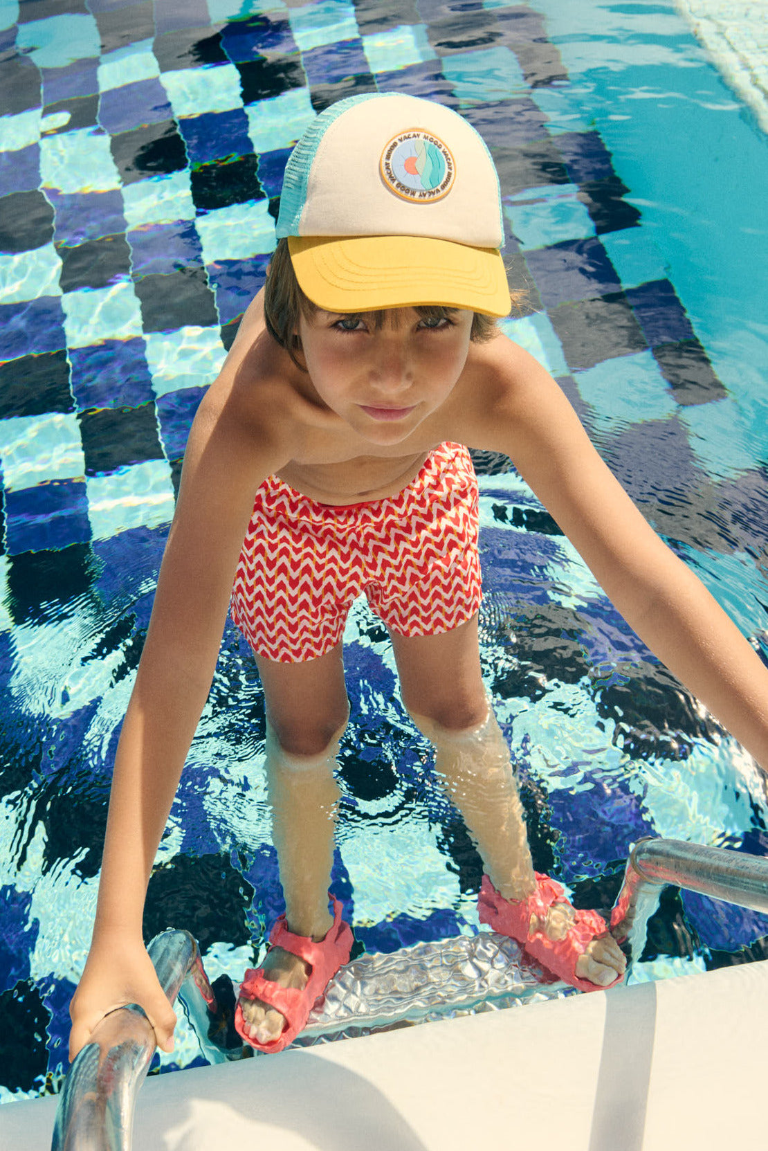 Bañador niño corto estampado étnico multicolor - Ysabel Mora