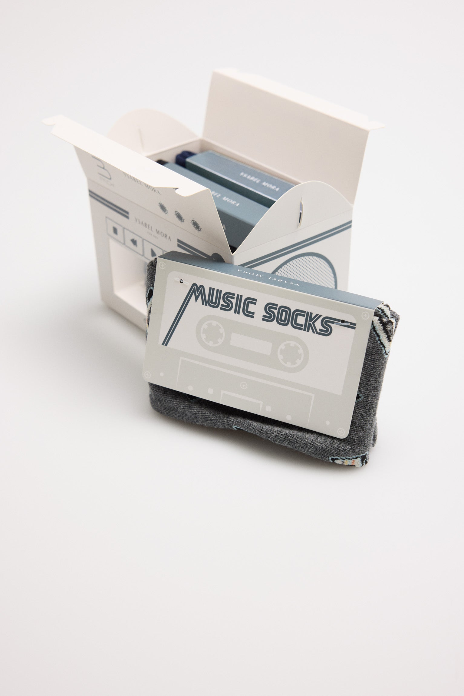 Coffret cadeau de 3 chaussettes imprimées musicales