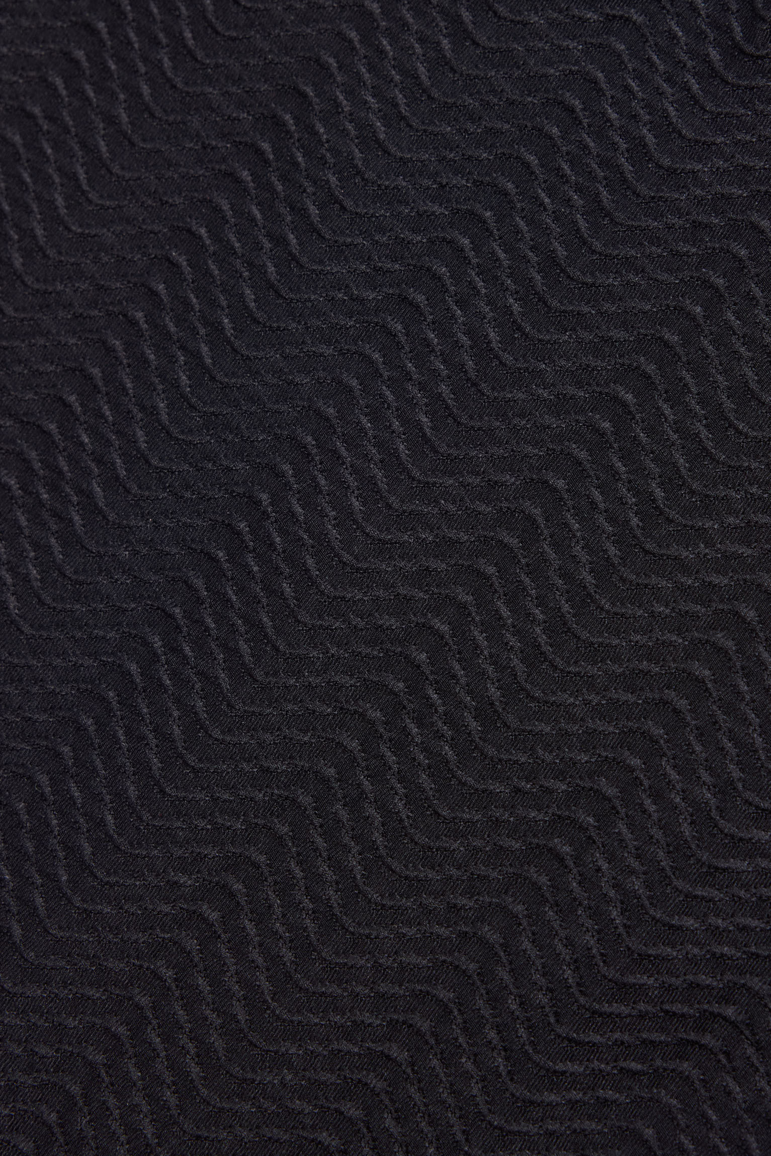 Bas de bikini Juveni noir lisse à texture