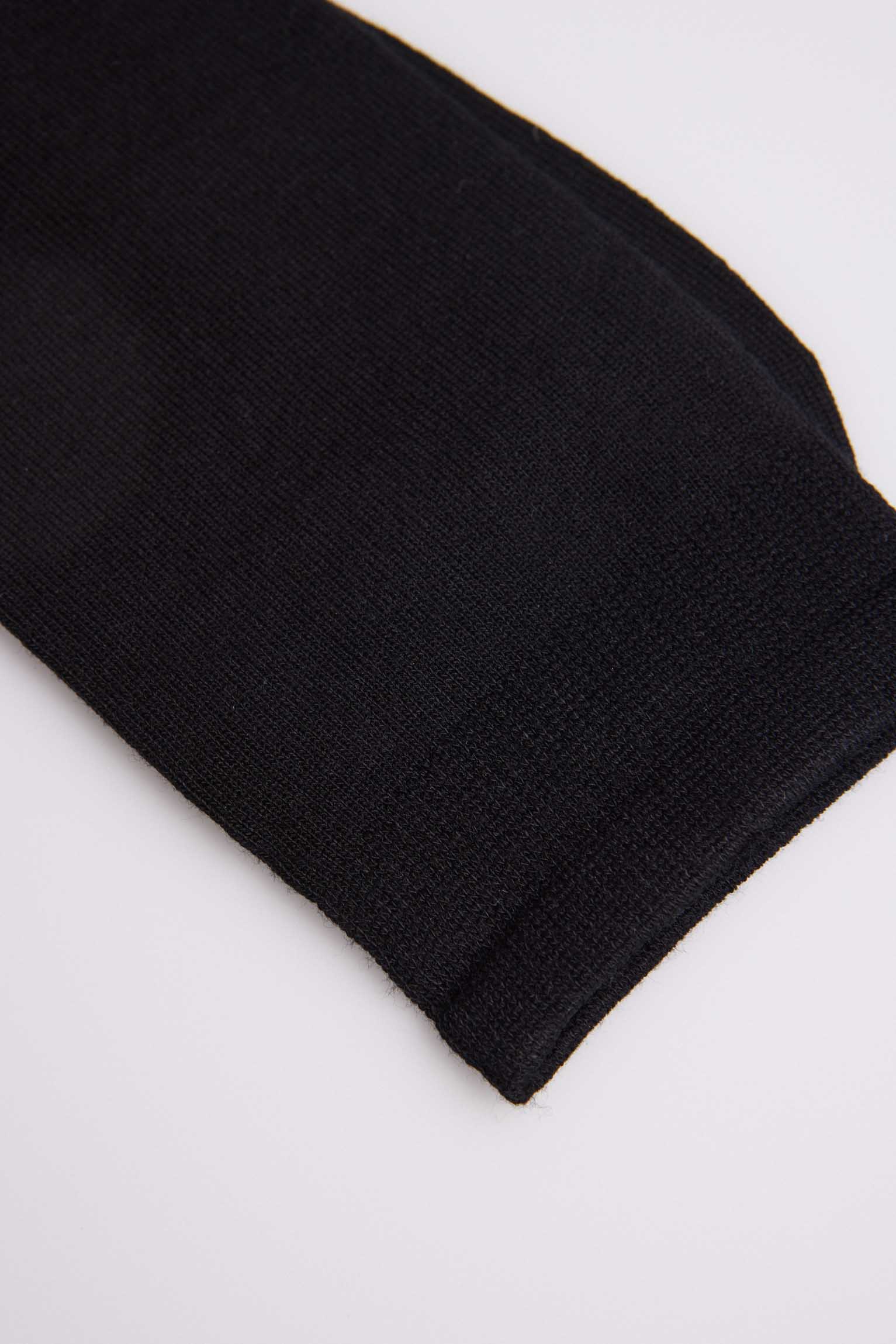 12344 3 calcetin bambu - Negro