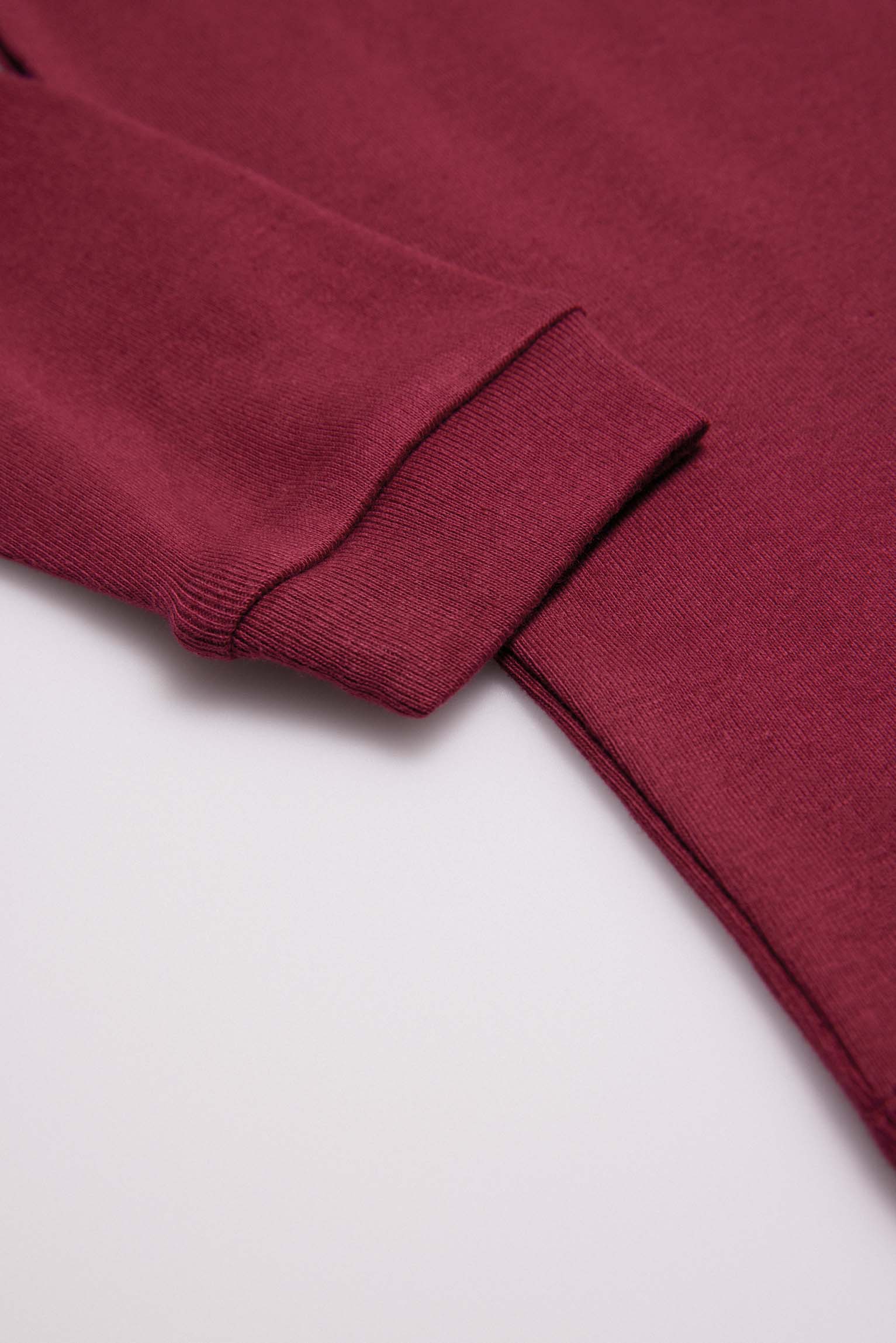 18308 1 camiseta interior manga larga niño - Granate