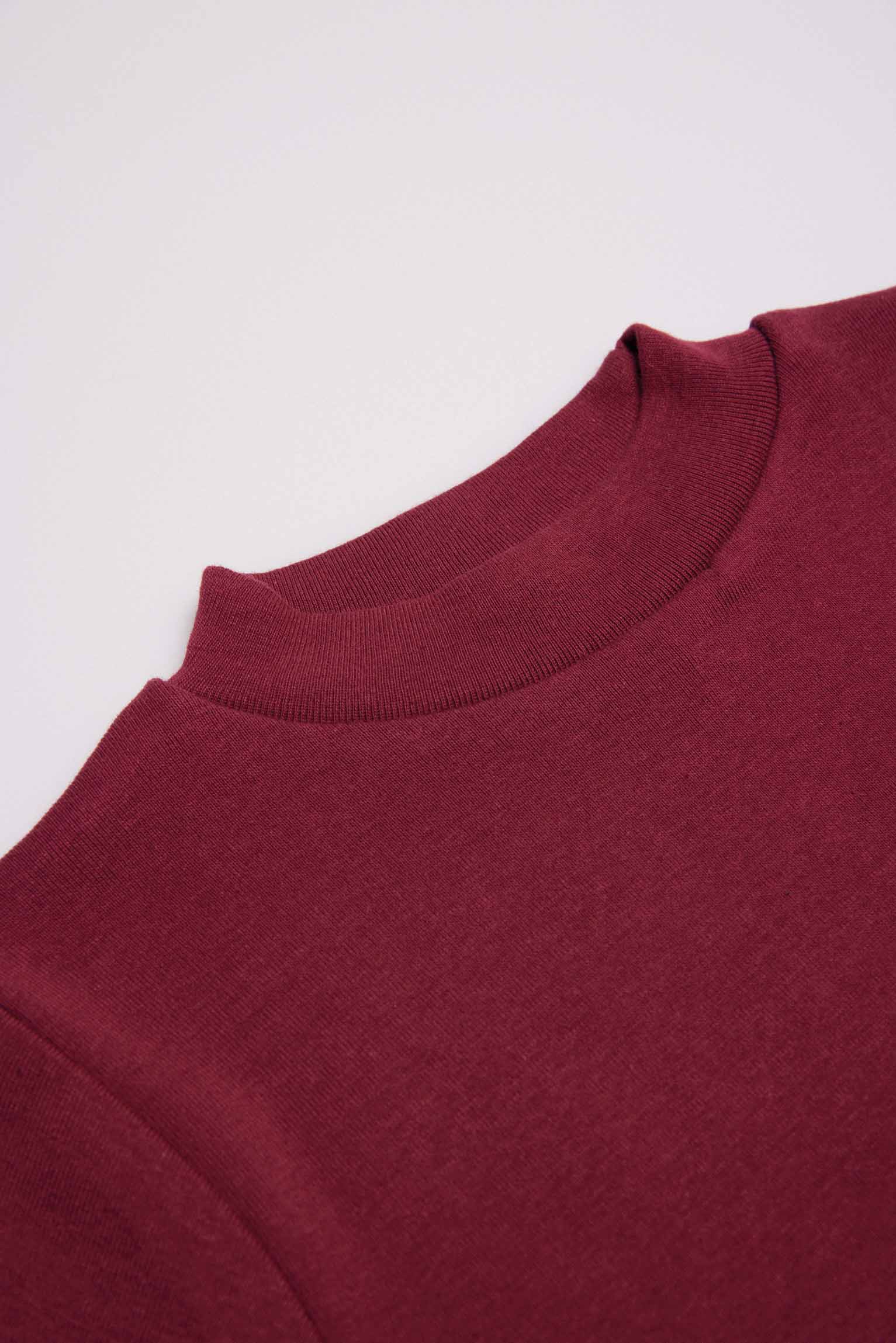 18308 2 camiseta interior manga larga niño - Granate