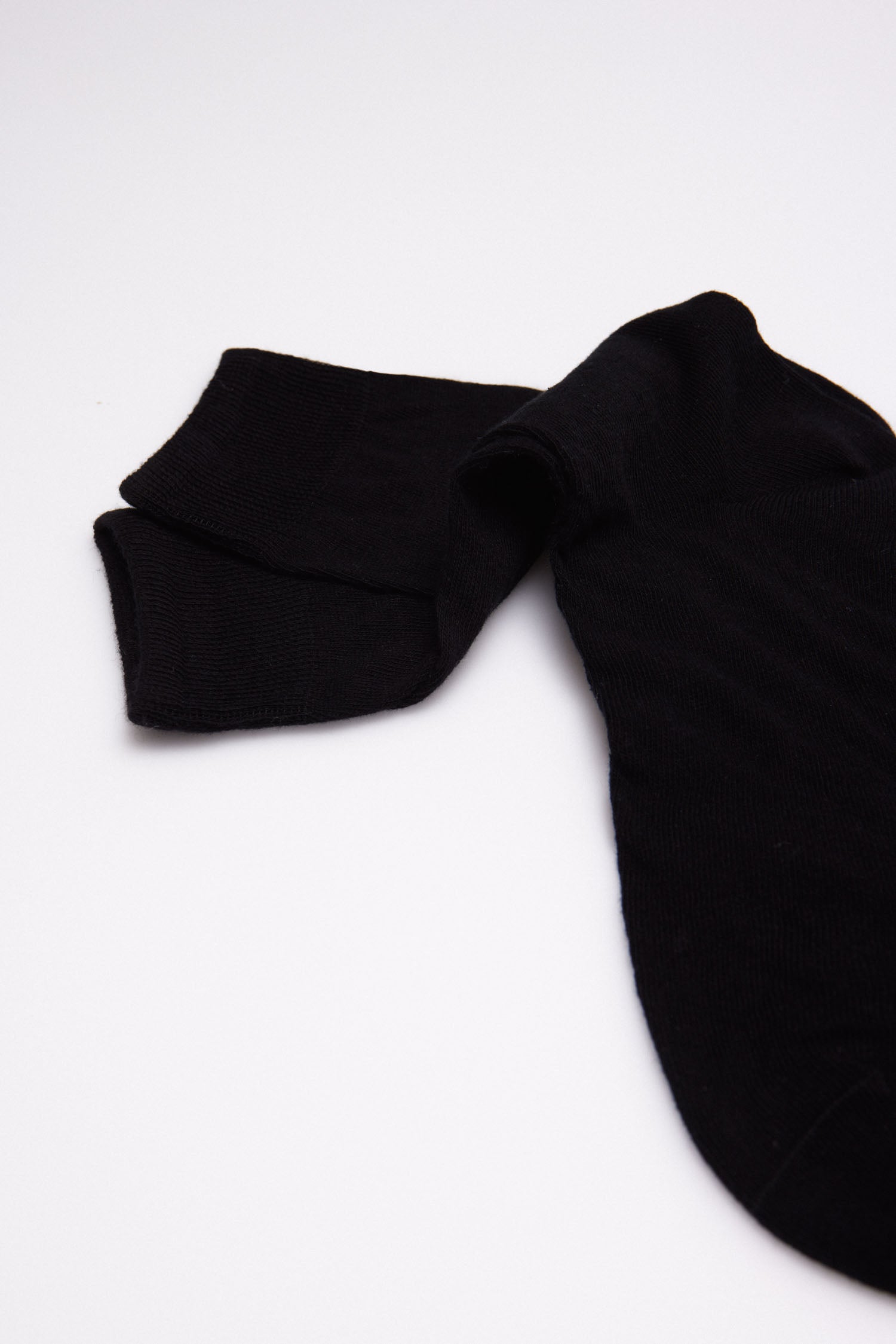 22781 3 calcetin hombre algodon - Negro