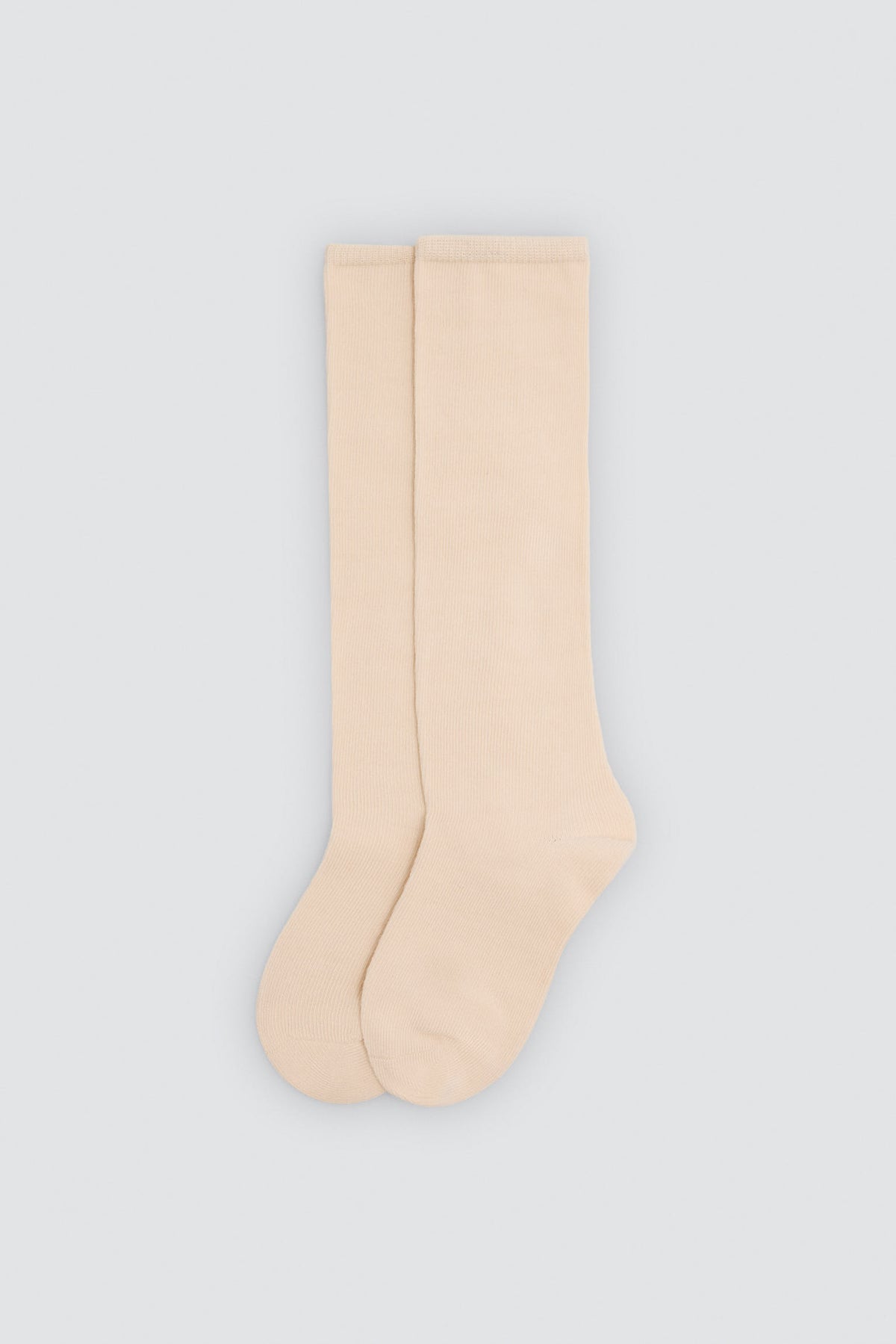 Chaussettes hautes enfant côtelées