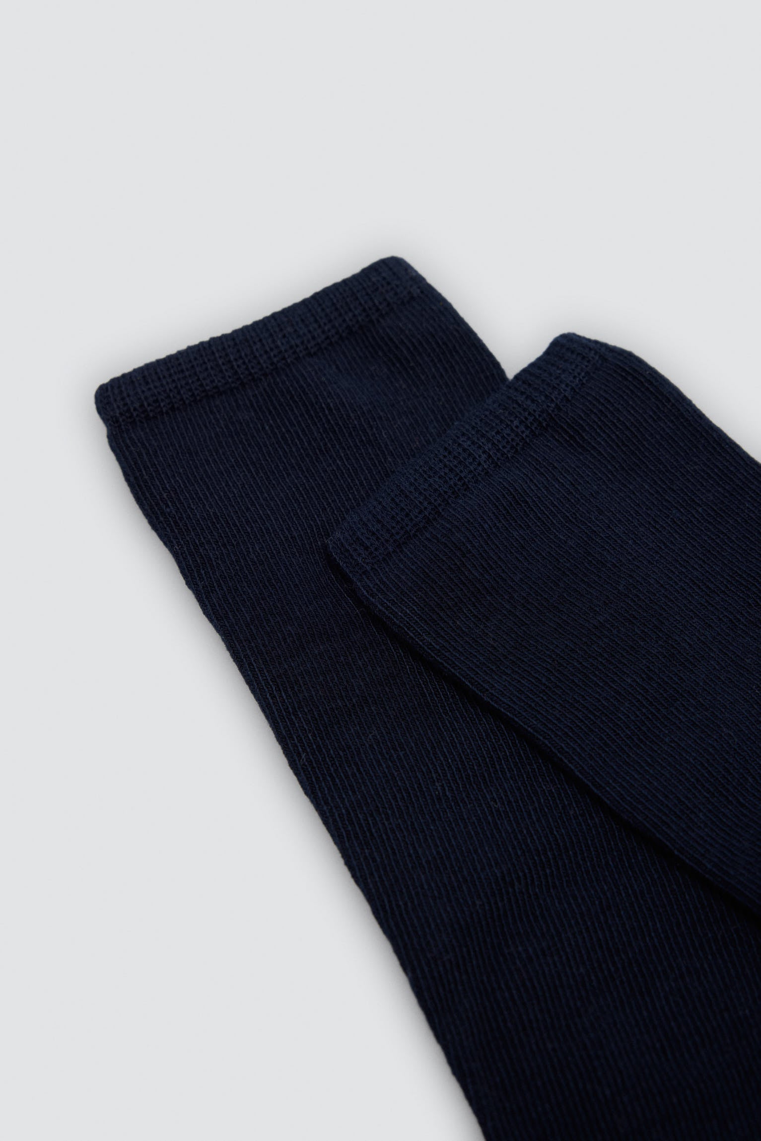 Chaussettes hautes enfant basiques bleu marine