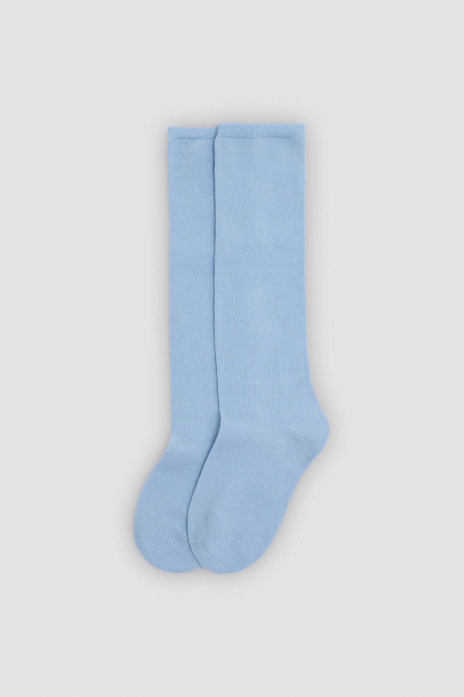 Chaussettes hautes enfant basiques bleues