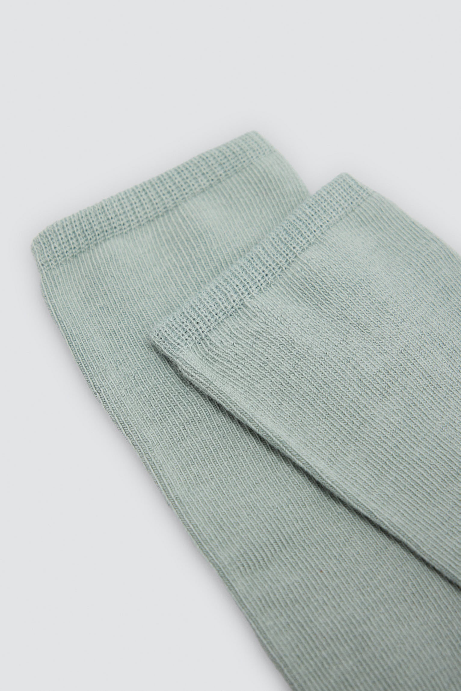 Chaussettes hautes enfant basiques vertes