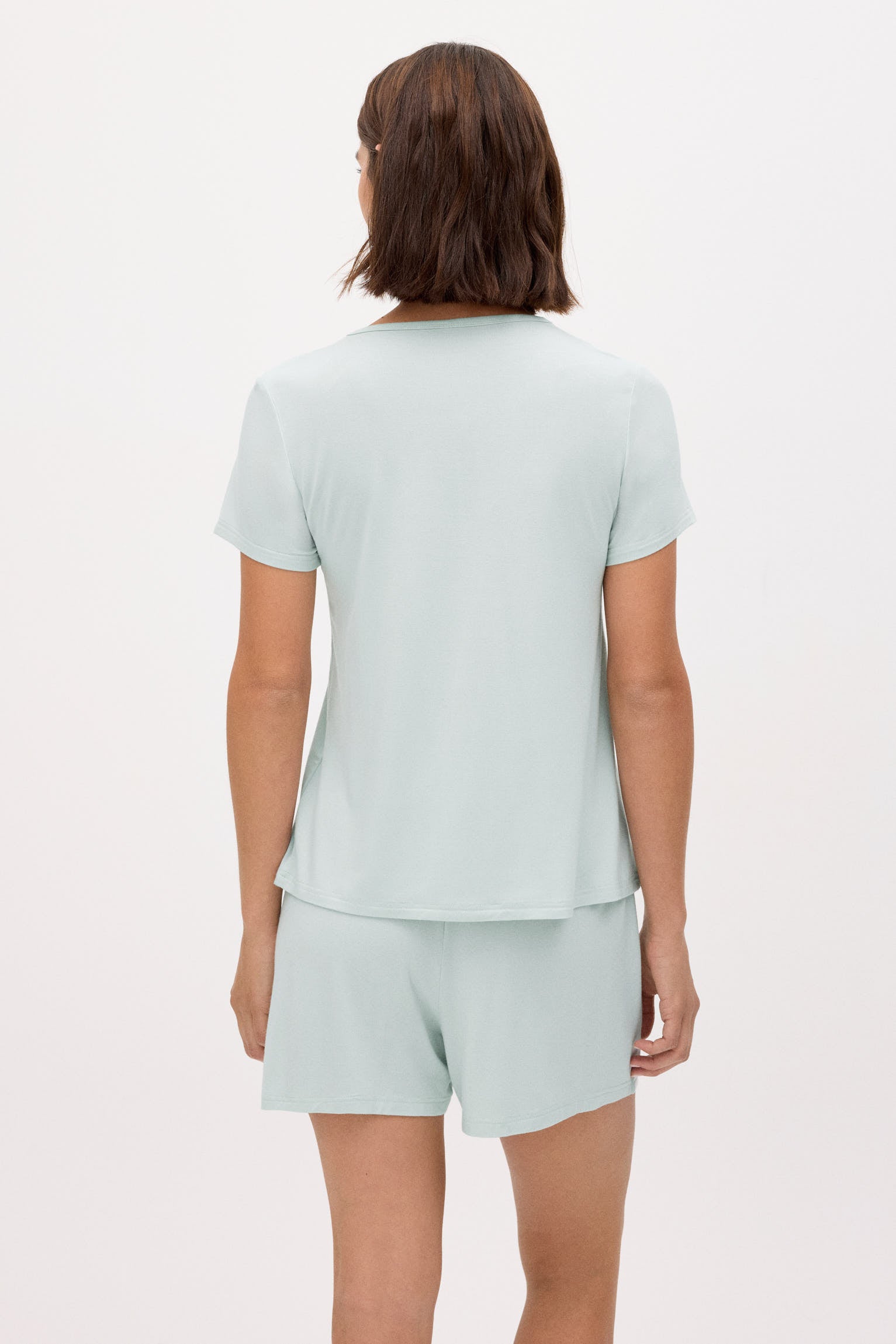 10823-2-pijama-ligero-camiseta-manga-corta-pantalon-corto-verde-paula-echevarria