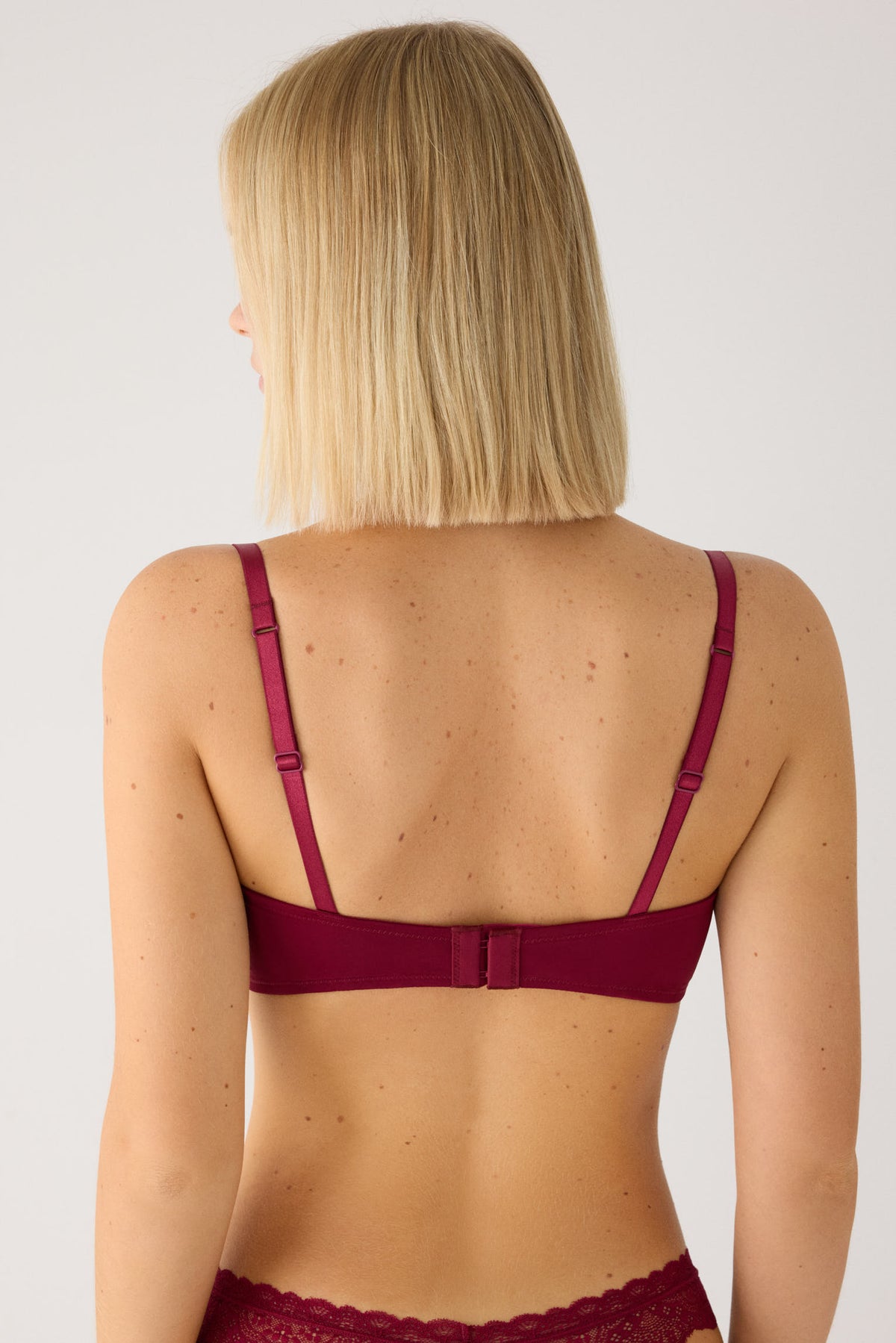 Soutien-gorge balconnet bordeaux | Paula Echevarria Limited Edition