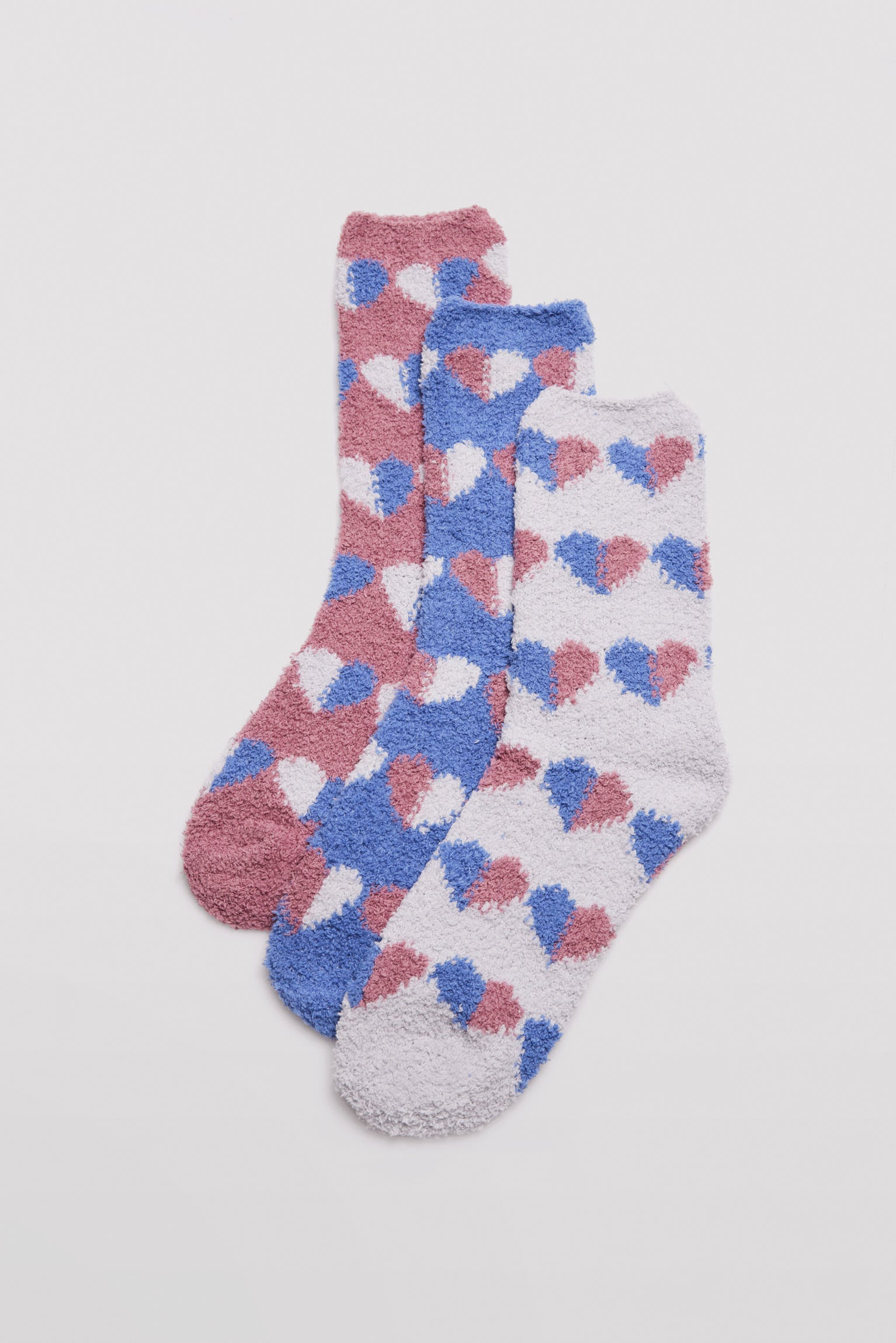 12221KIT-1-pack-calcetines-franela-corazones-ysabel-mora - Multicolor