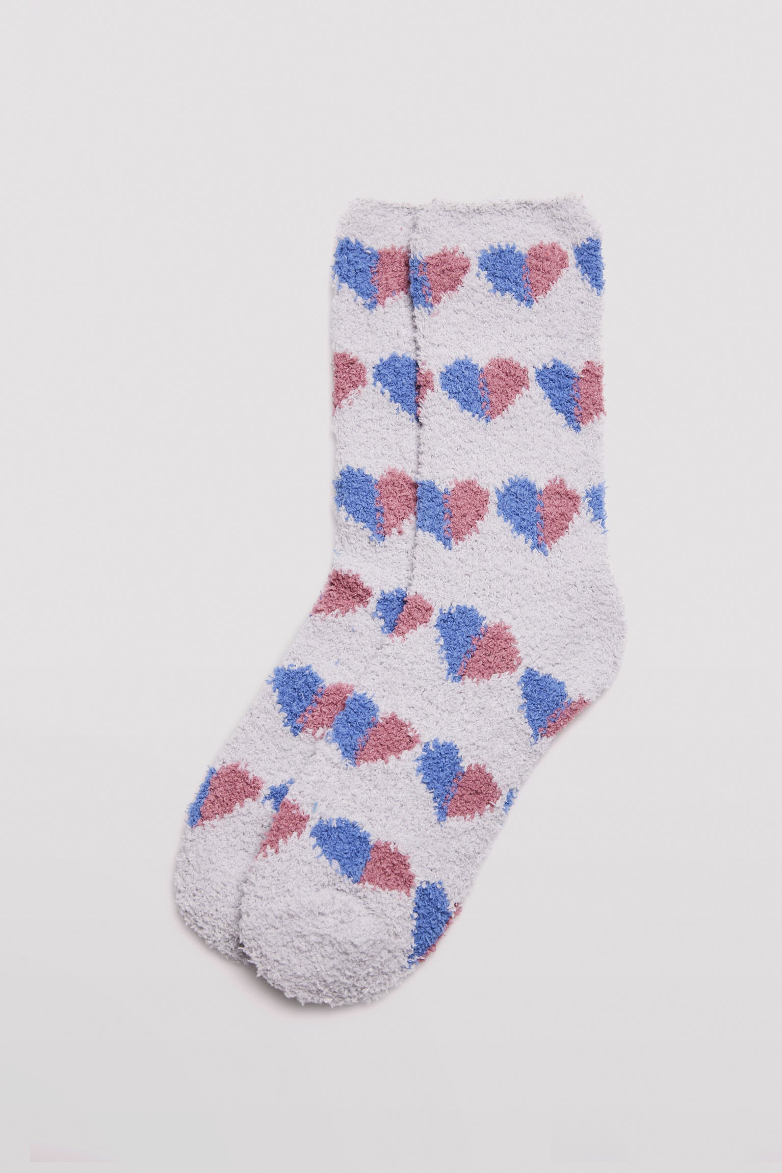12221KIT-3-calcetines-franela-corazones-ysabel-mora - Multicolor