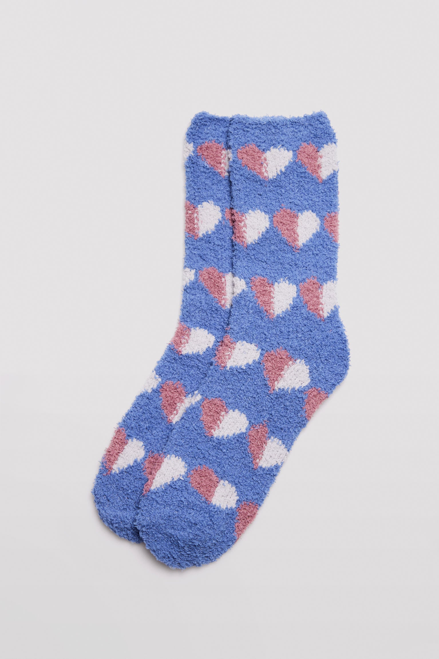 12221KIT-5-calcetines-franela-corazones-ysabel-mora - Multicolor