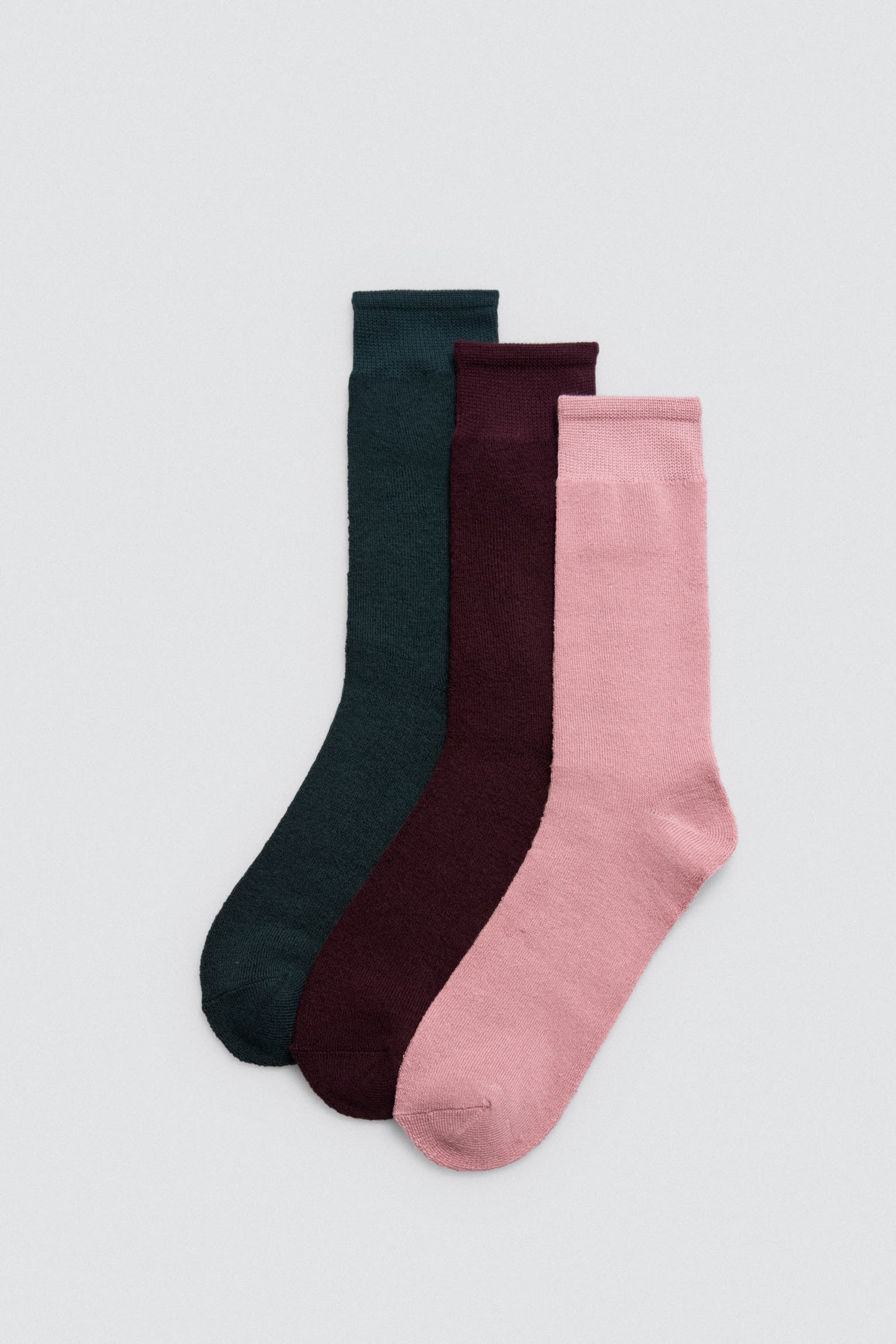 Lot de 3 chaussettes thermiques colorées