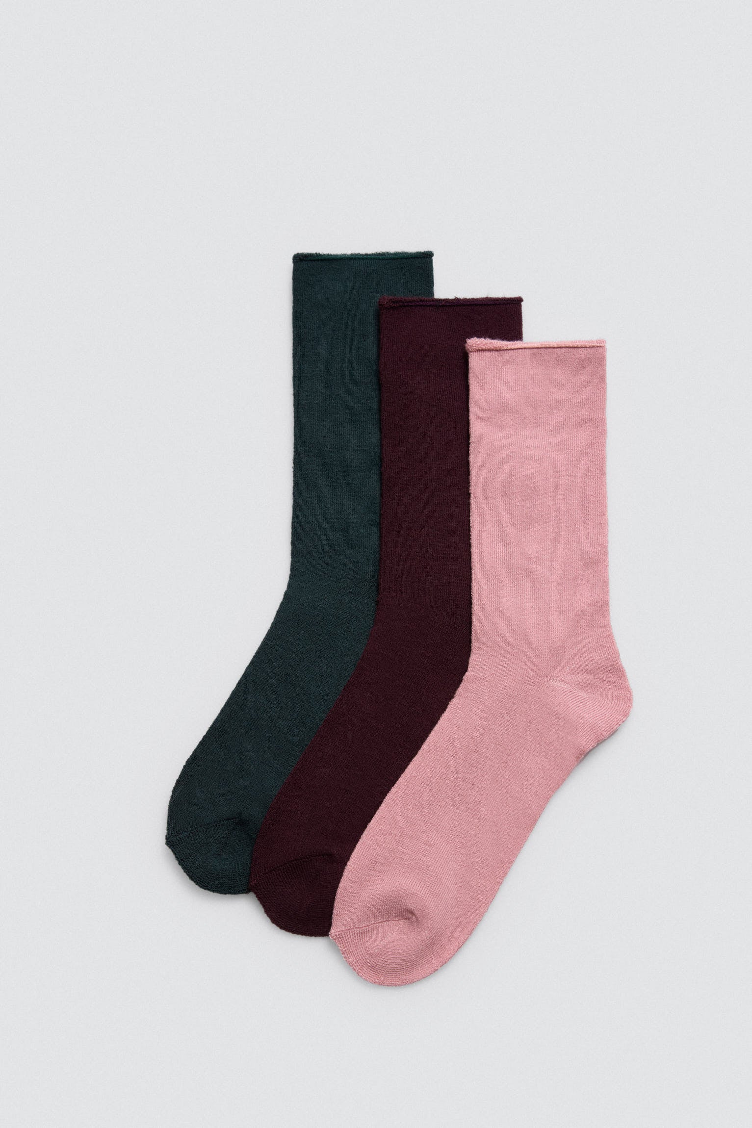 Lot de 3 chaussettes thermiques sans revers de différentes couleurs