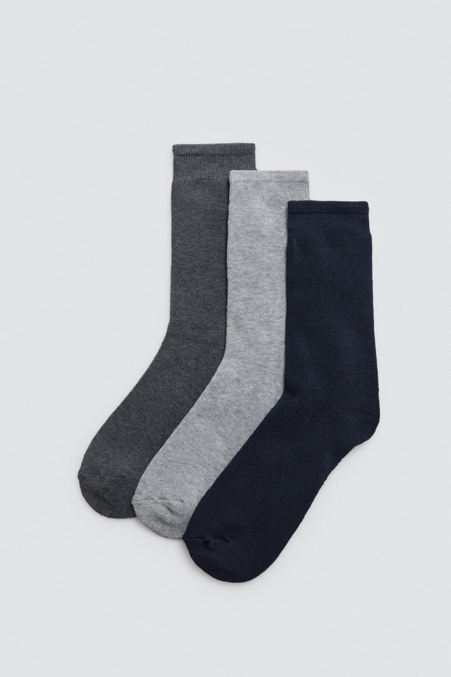 Lot de 3 chaussettes thermiques de couleur neutre
