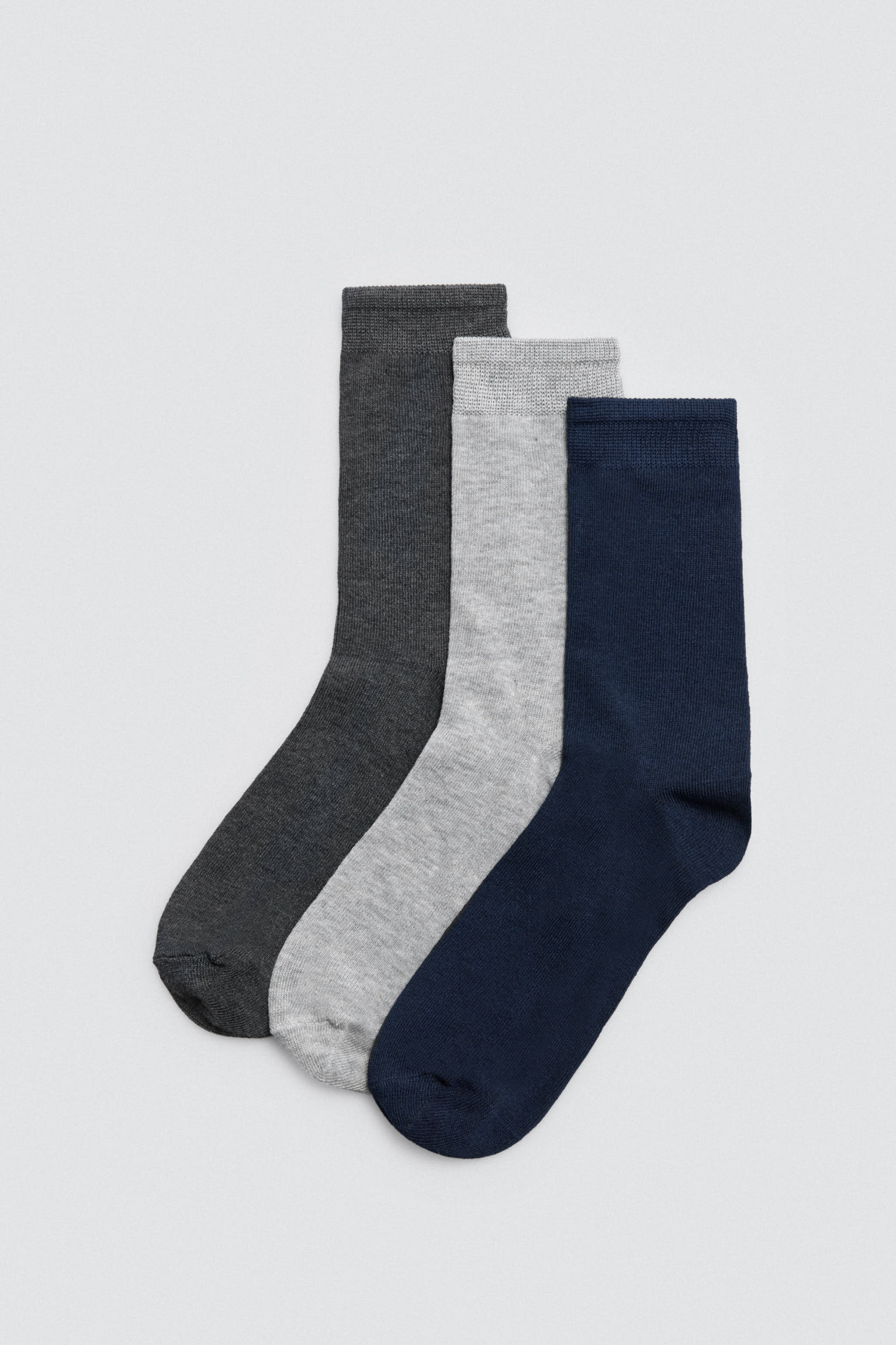 Lot de 3 chaussettes chaudes en bambou aux tons foncés