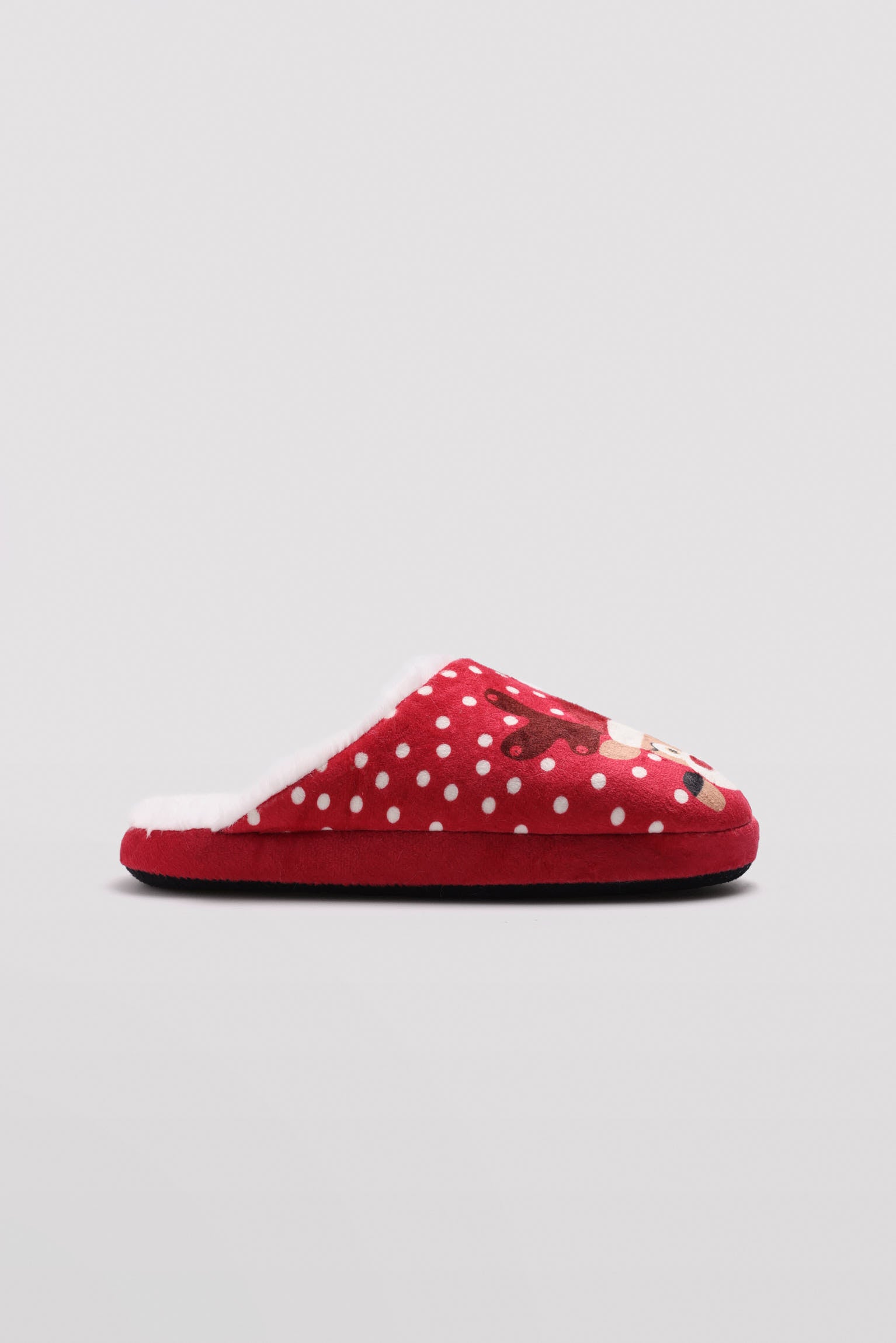 14143-4-zapatillas-casa-navidad-mujer-ysabel-mora - Rojo